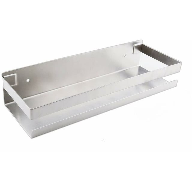 Badezimmer-wandregal, Badezimmerzubehör, 20–40 Cm, Gebürstetes Silber, Modernes Badezimmerregal Für Küche, Dusche, Shampoo, 30 Cm