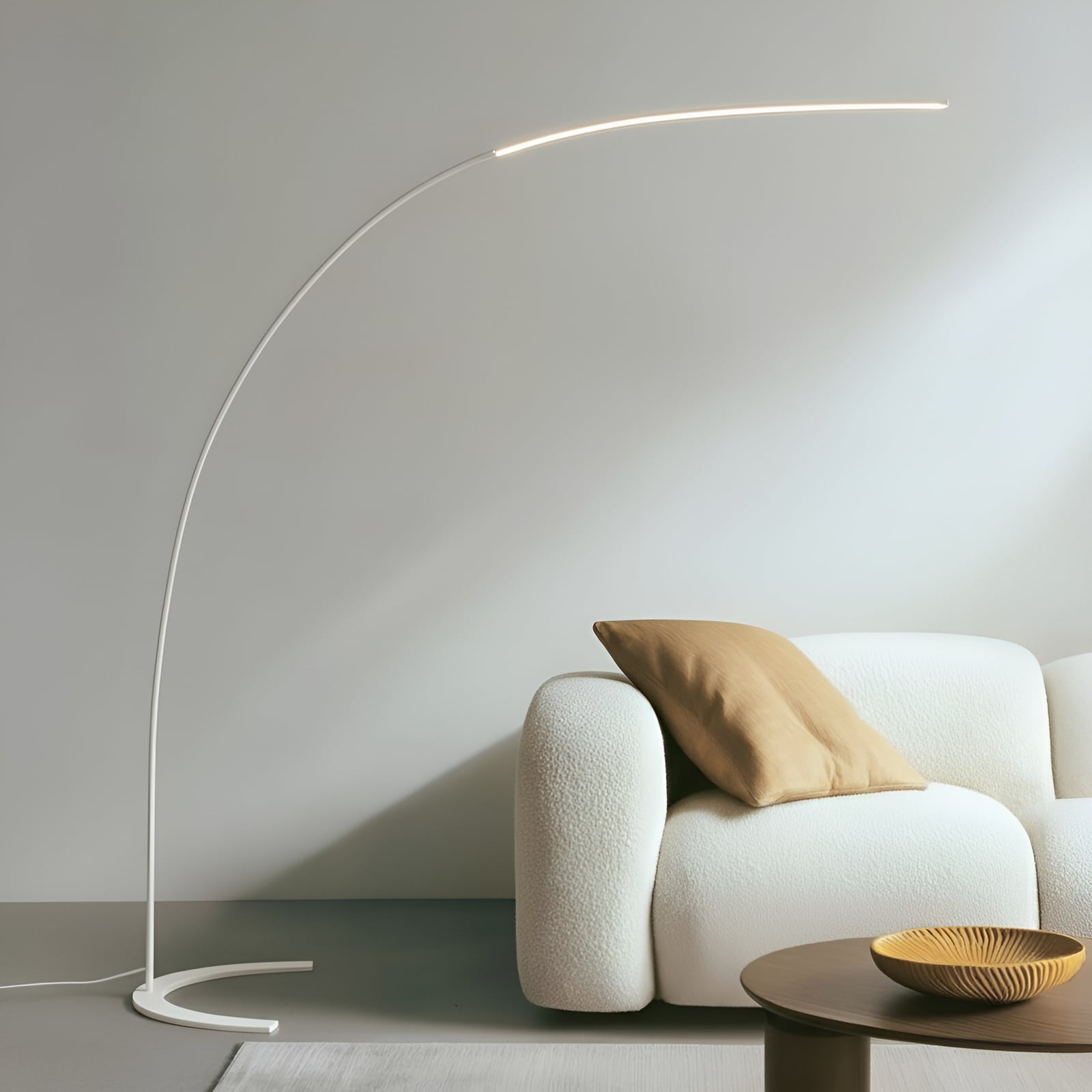 [gebraucht] B-ware Lindby Stehleuchte Bogenleuchte Danua Led Dimmbar Lampe Leuchte Weiß 200cm