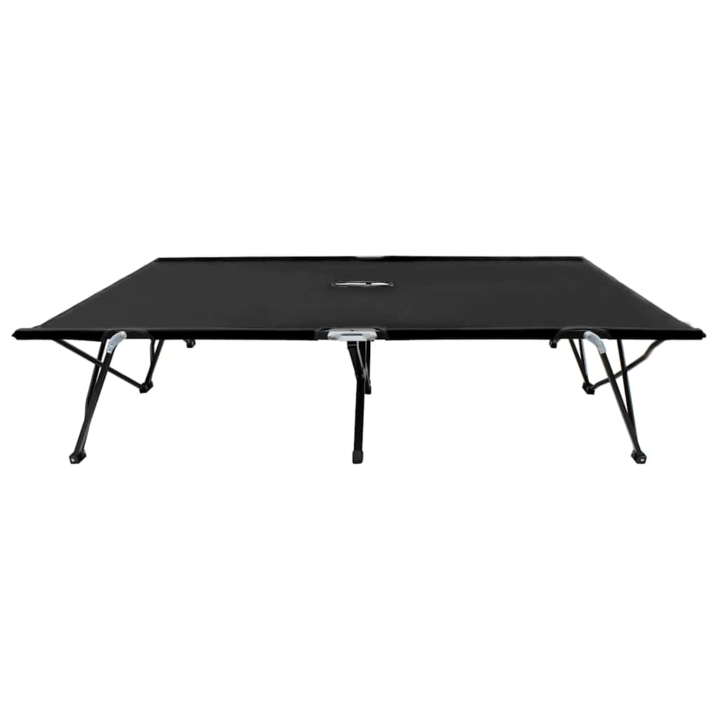 Maison Exclusive - Doppelliege Klappbar Schwarz Stahl