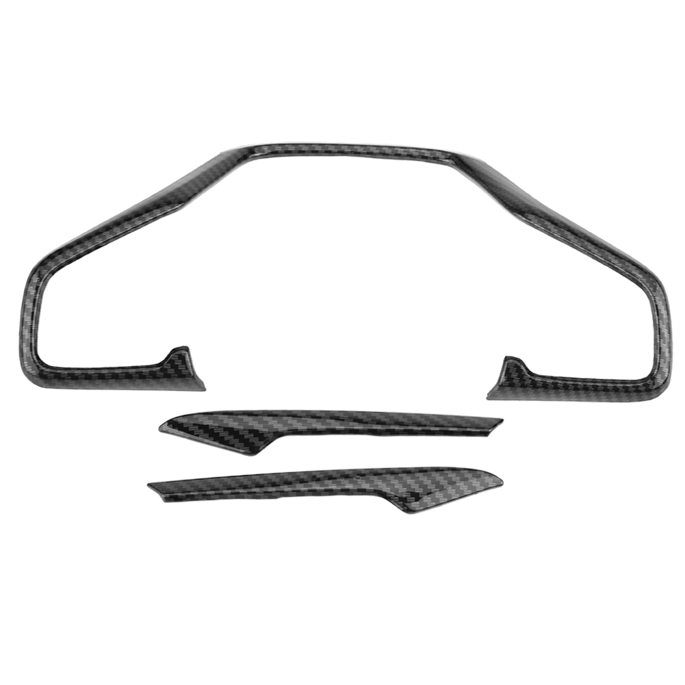 Set Aus 3 Lenkradrahmenblenden Im Carbonfaser-stil Für Honda Civic Der 10. Generation (2016-2018).