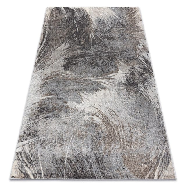 Teppich fusion 9617 dunkelgrau / braun - Abstraktion, modern, abstrakt brown 240x330 cm