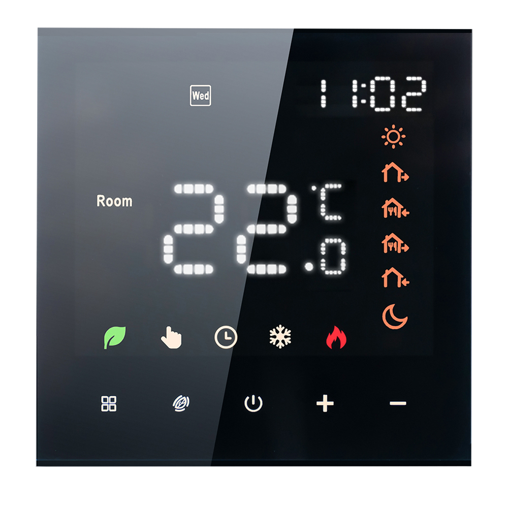 16a Digitaler Programmierbarer Smart-thermostat Mit Touchscreen-lcd Für Fußbodenheizung, Temperaturregler, Intelligenter Wandthermostat Für Elektrische Heizung