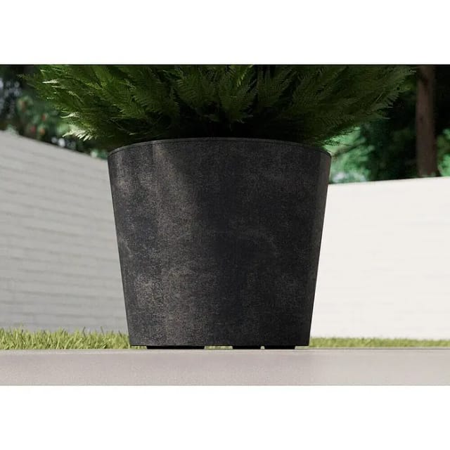 Deroma - Pflanztopf Millennium mit Rollen ø 59 cm Anthrazit Blumentopf