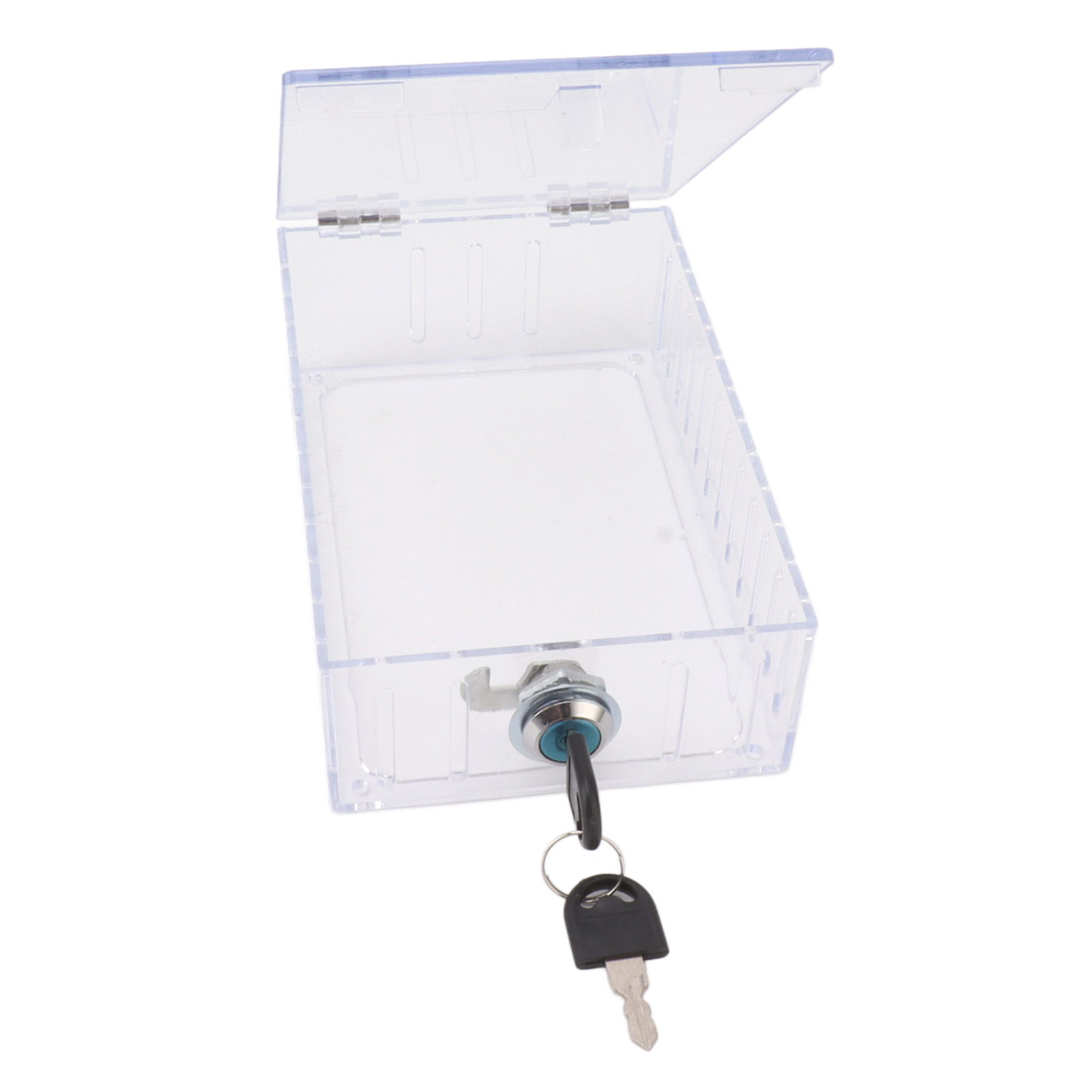 Abschließbarer Kasten Für Universelles Wandthermostat, Großformat, Mit Transparentem Deckel Und Schlüssel.