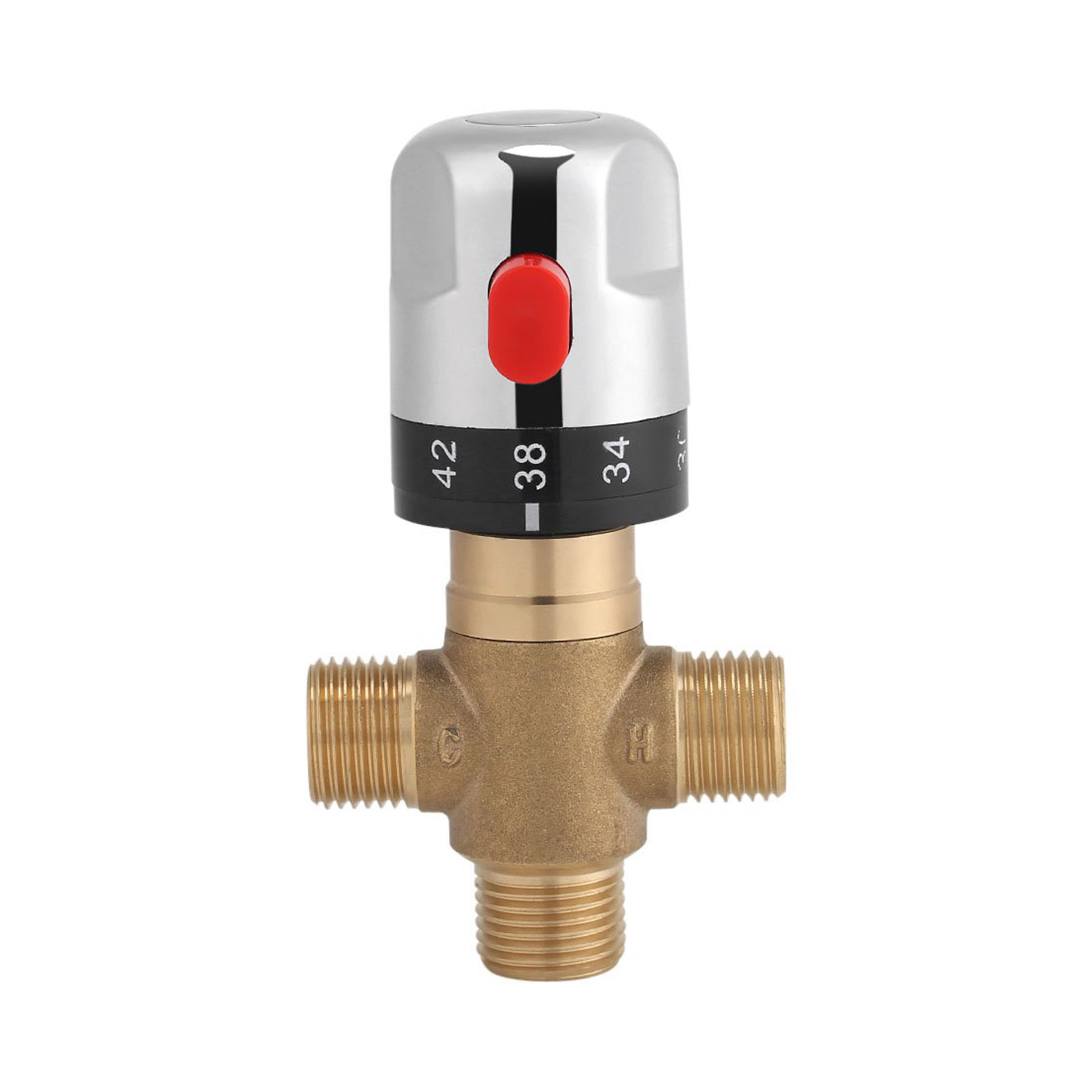 Thermostatmischbatterie G1/2 Aus Massivem Messing Für Duschsysteme, Wassertemperaturregelung, Thermostat-waschtischarmatur
