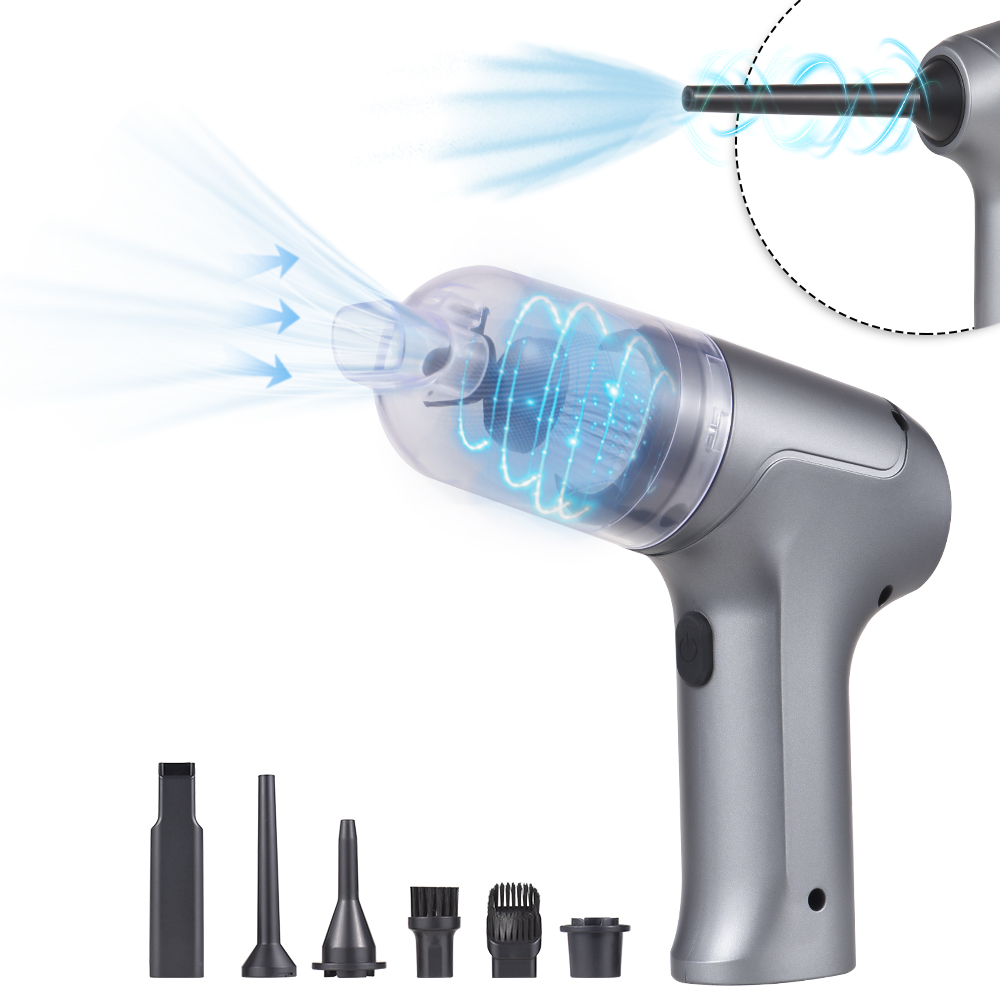 Akku-handstaubsauger Mit 13.000 Pa Saugleistung, Starker Saugkraft, Gebläse Und 3-in-1-handpumpe, 20 Minuten Akkulaufzeit, Hepa-filter, 120-w-hochleistungs-handstaubsauger, Wiederaufladbar.