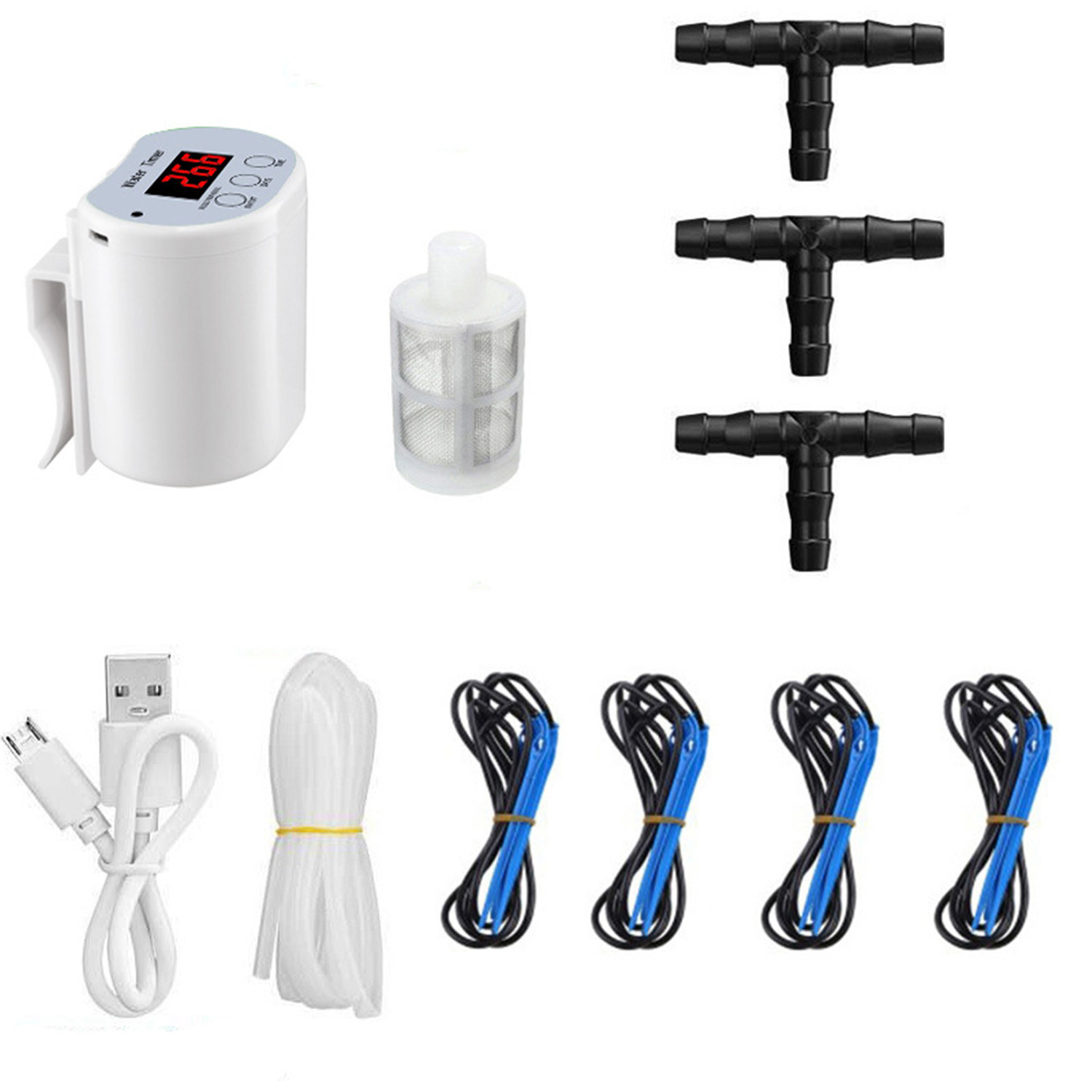 Automatisches Bewässerungssystem Für 16 Topfpflanzen In Innenräumen. Native Irrigation Tool Packs: Automatisches Bewässerungsset Mit Usb-ladegerät.