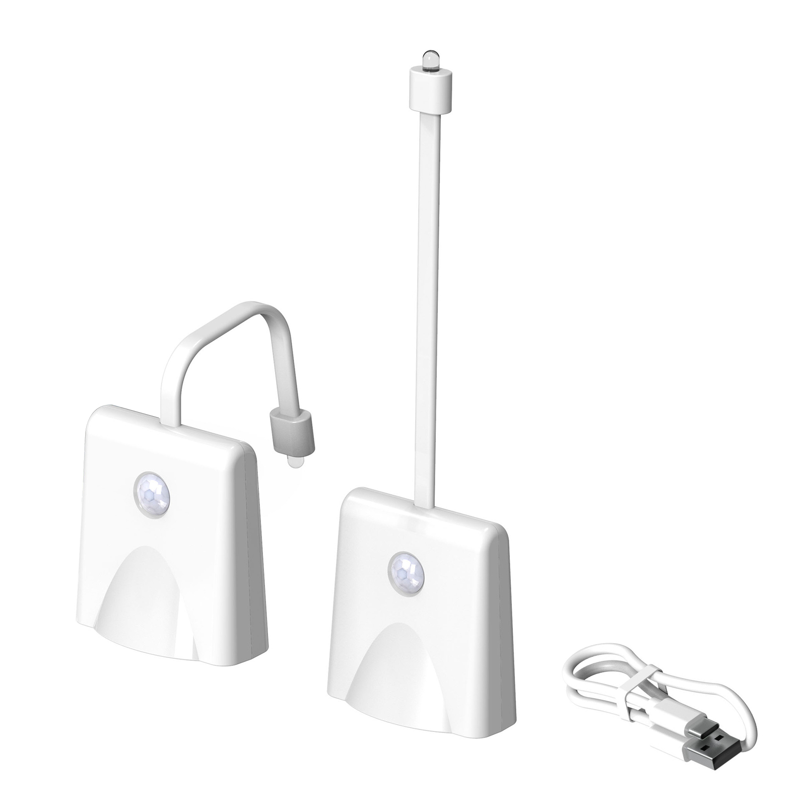 Wiederaufladbare Toilettenleuchte Mit Rgb-sensor, Intelligentem Nachtlicht, Präsenz- Und Lichtsensor, 500-mah-akku