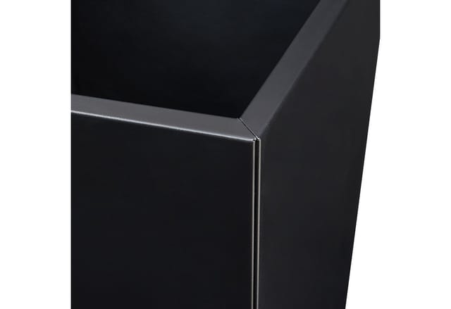 Casa.pro - Pflanzkübel Vaargel 76x39x39 cm Stahl Schwarz