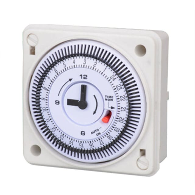 Eingebaute Uhr, mechanischer Timer, 110–240 V