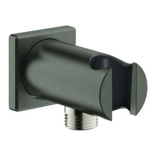 Grohe Rainshower - Wandanschlussbogen mit Halterung, Hard Graphite gebürstet 26659AL0