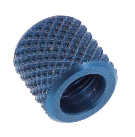 6x4mm (M8x1) Aluminium-Überwurfmutter [10 Stück] Bild 3