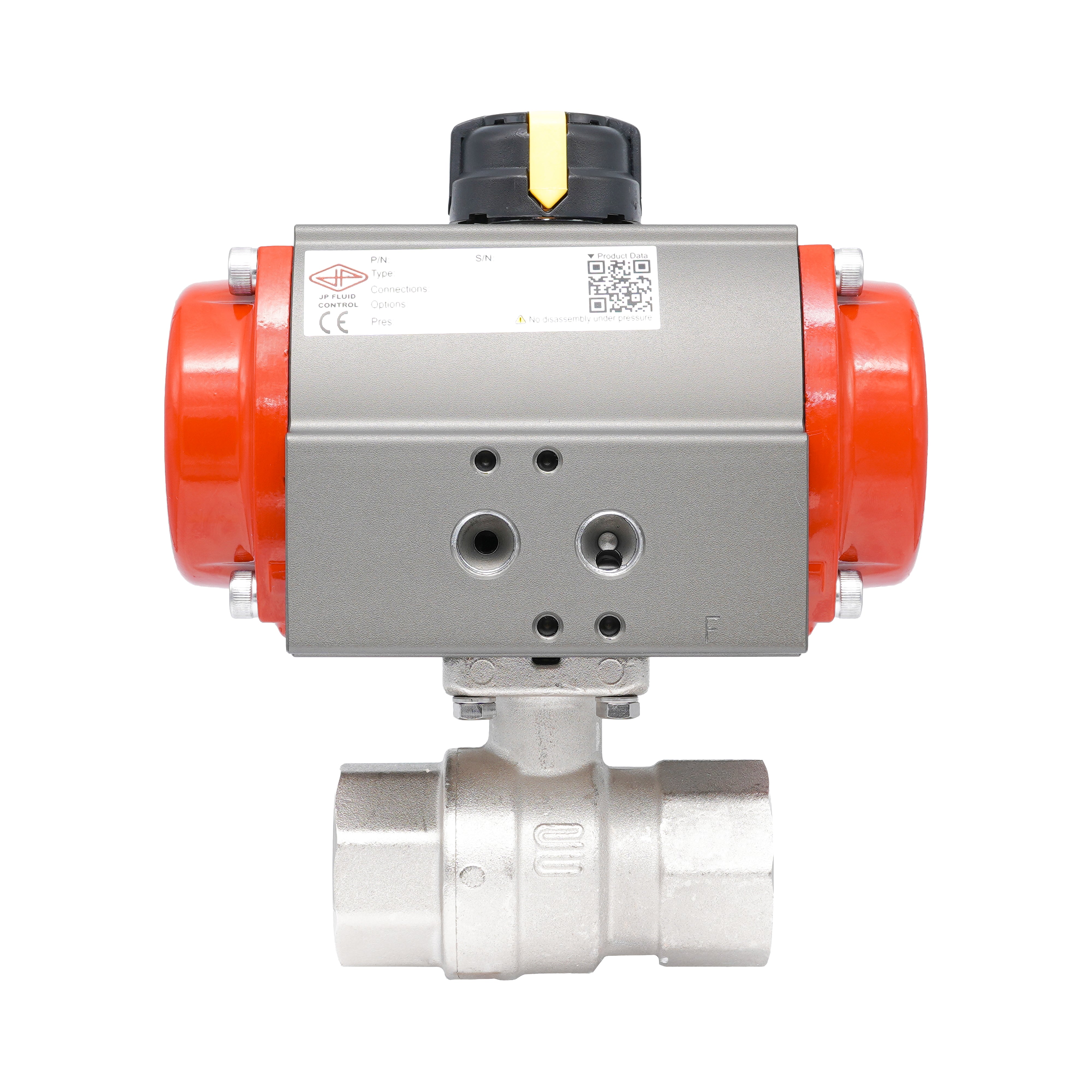 Rp 1 1/4" 2-Way Pneumatic Brass Ball Valve - Spring Closing Bild 5