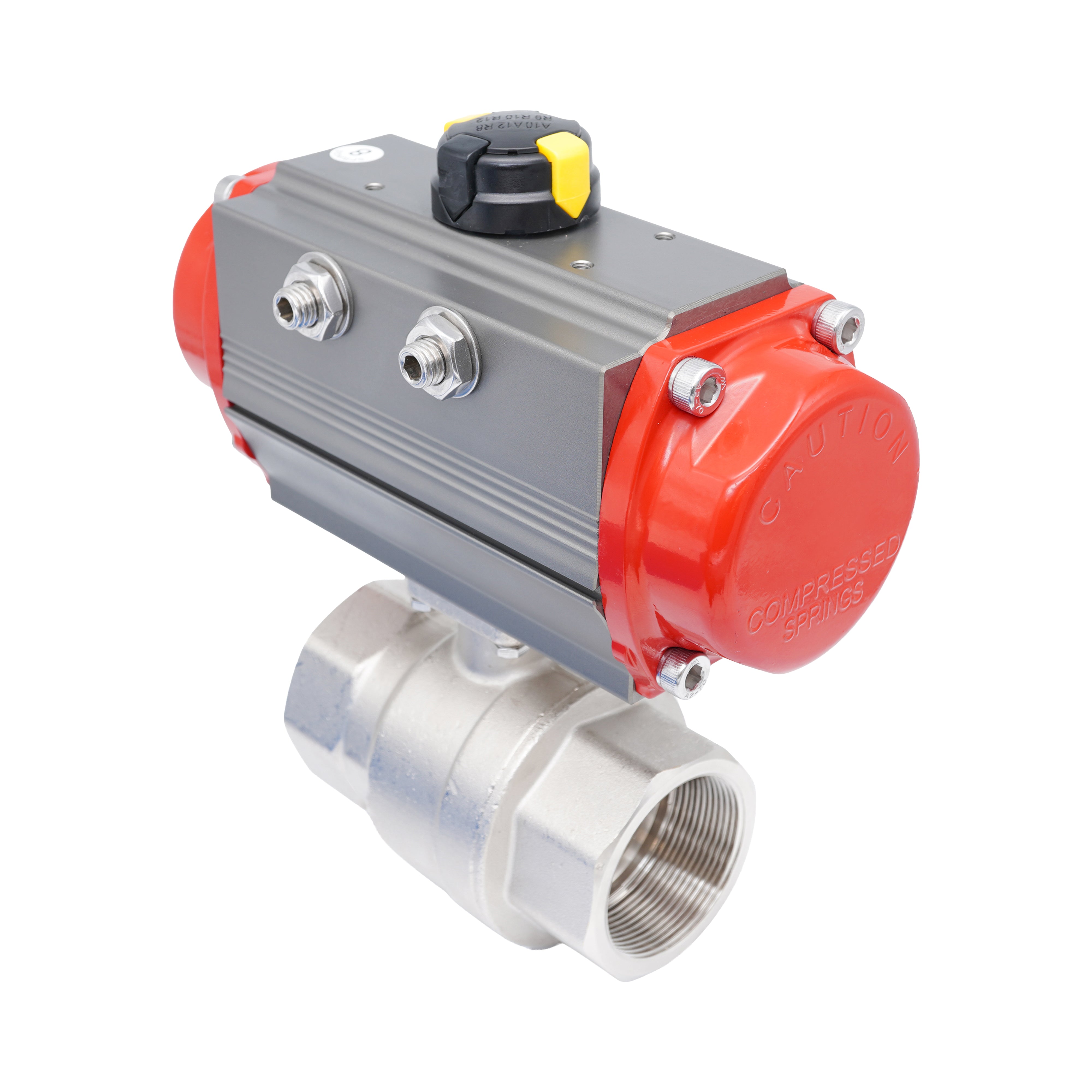 Rp 2-1/2" 2-Way Pneumatic Brass Ball Valve - Spring Closing Bild 3