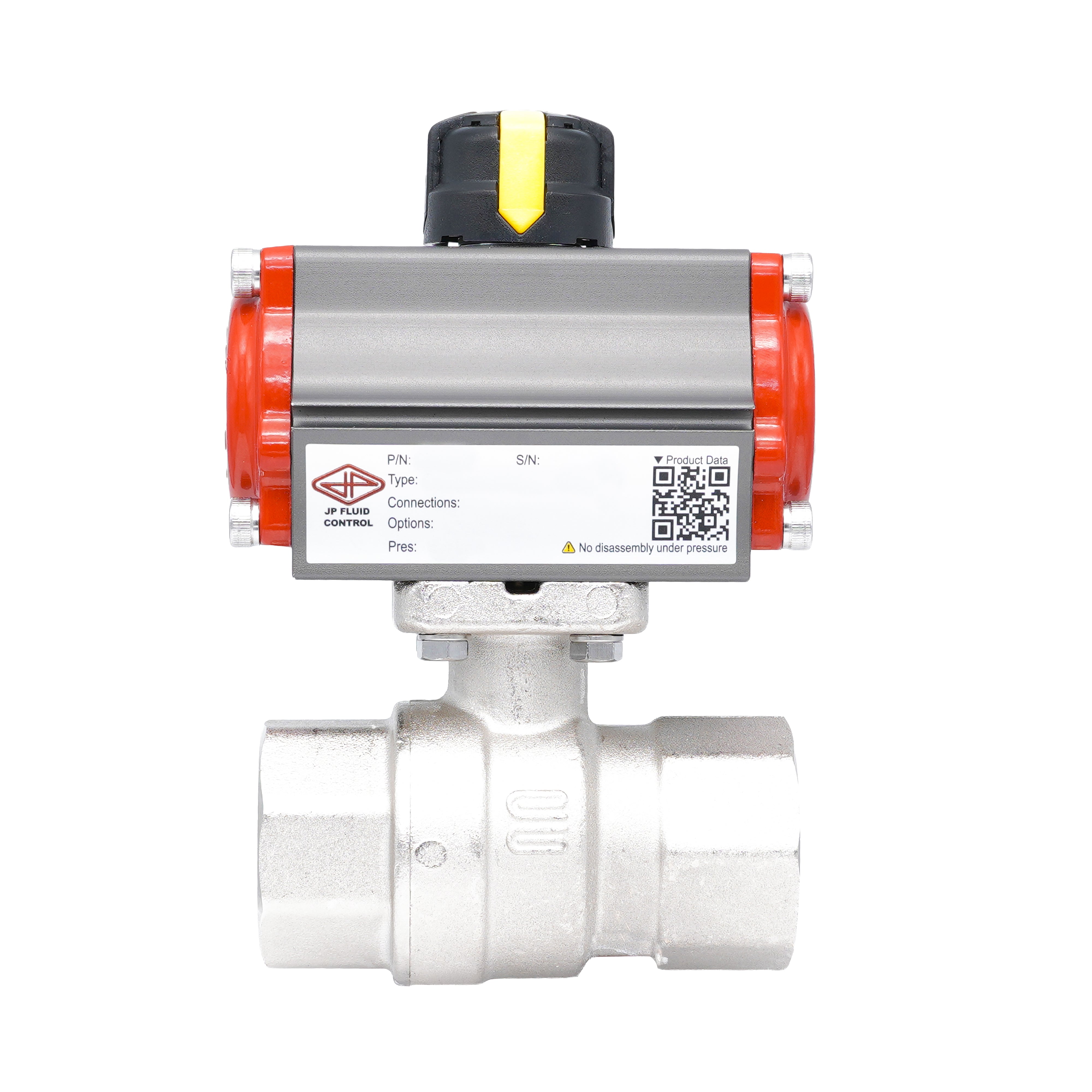 Rp 1" 2-Way Pneumatic Brass Ball Valve - Double Acting Bild 5