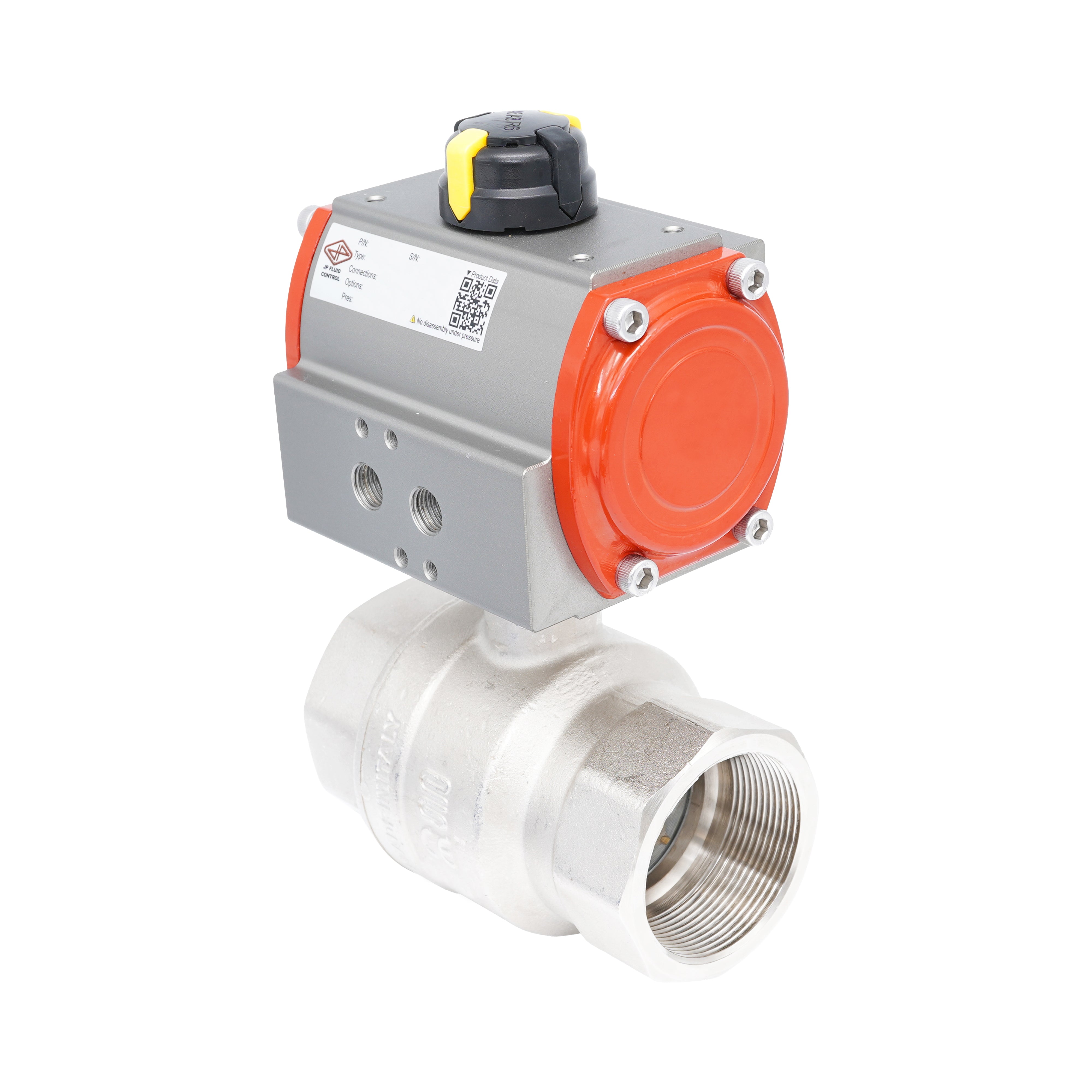 Rp 3" 2-Way Pneumatic Brass Ball Valve - Double Acting Bild 2