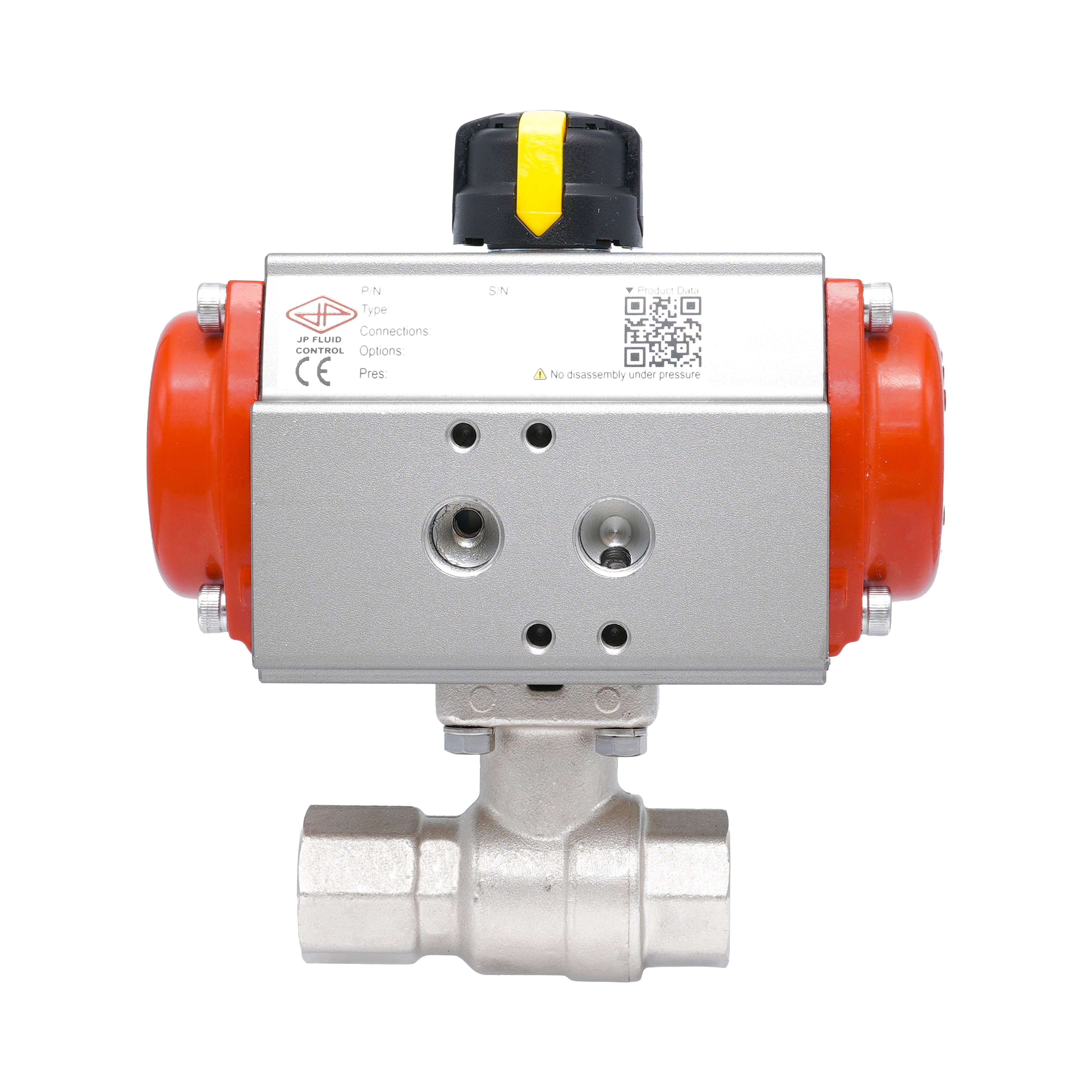 Rp 1/4" 2-Way Pneumatic Brass Ball Valve - Spring Closing Bild 5