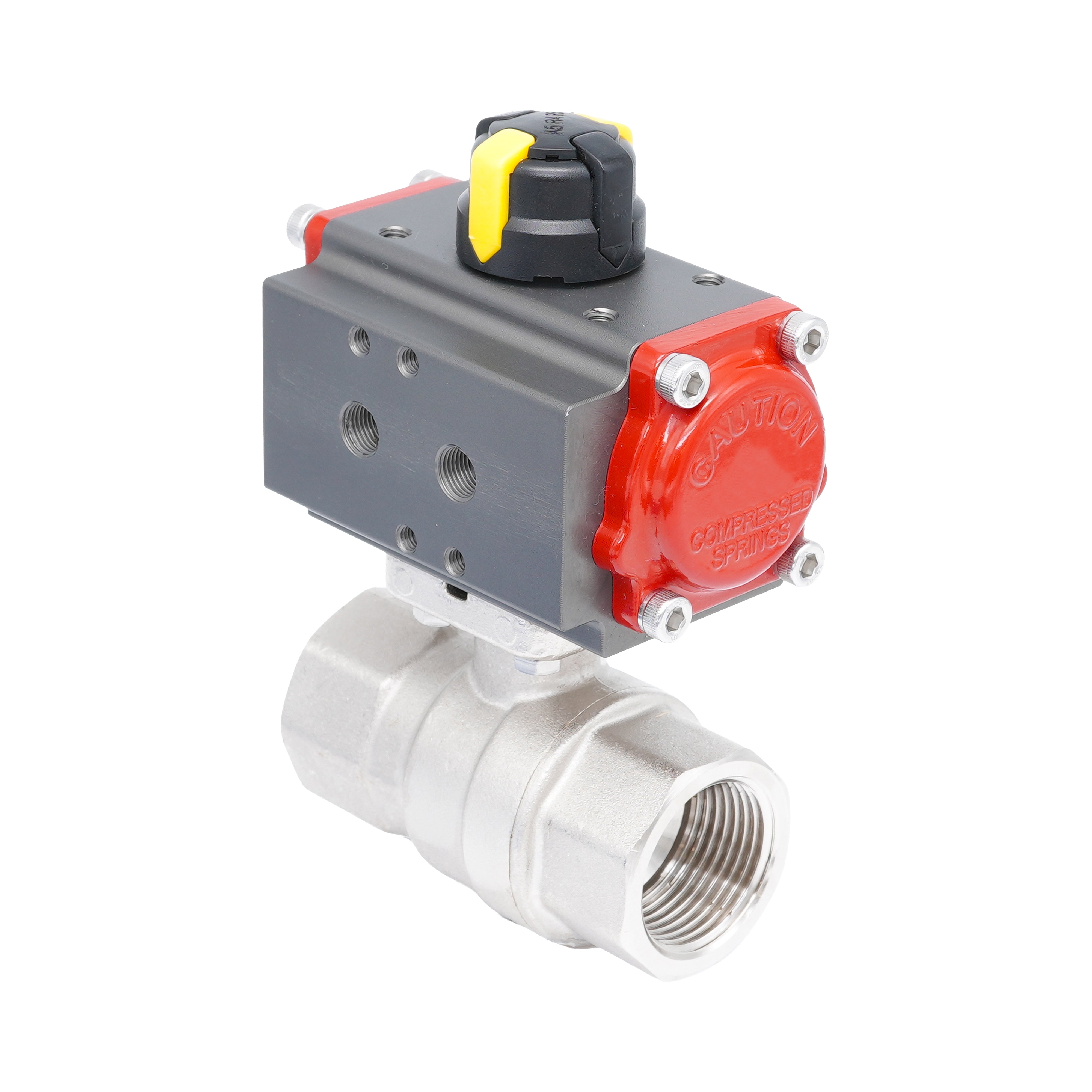 Rp 3/4" 2-Way Pneumatic Brass Ball Valve - Double Acting Bild 4