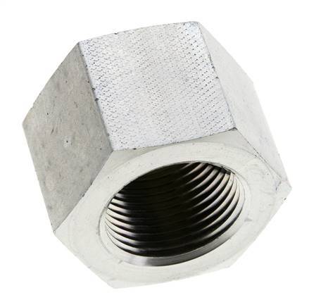 1'' NPT Verschlußstopfen aus verzinktem Stahl mit Außensechskant 140 bar Bild 2