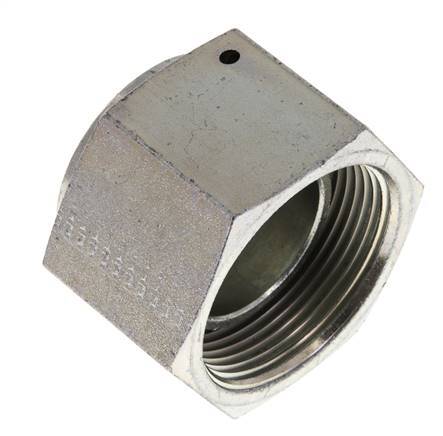 Endkappe G1 1/2'' Stahl mit Außensechskant 60° Konus 125bar (1756.25psi) Hydraulisch