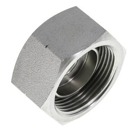 Endkappe G1 1/4'' Stahl mit Außensechskant 60° Konus 150bar (2107.5psi) Hydraulisch