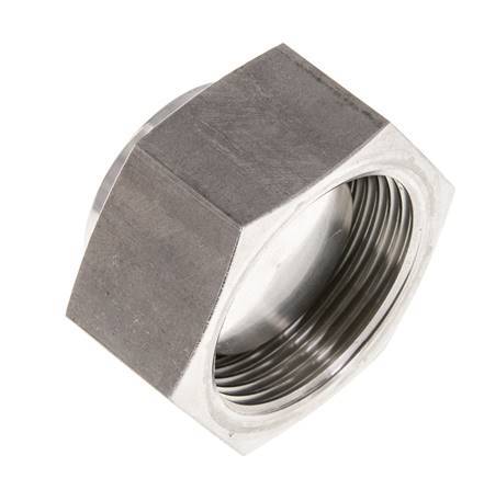 Endkappe G1 1/4'' Edelstahl mit Außensechskant 60° Konus 150bar (2107.5psi) Hydraulisch