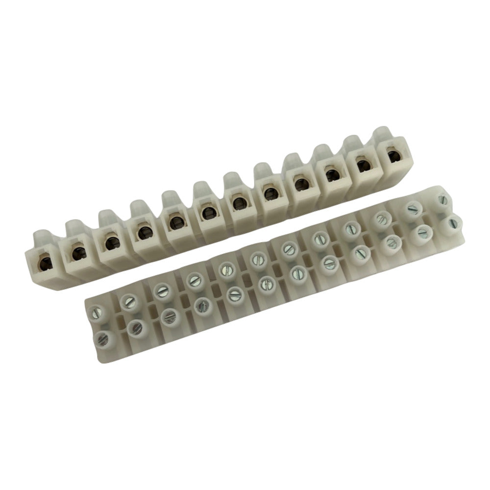 Tekox 12-polige Anschlussleiste 2.5mm² Mit Drahtschutz - CH PH0725P12N [2 Stück]