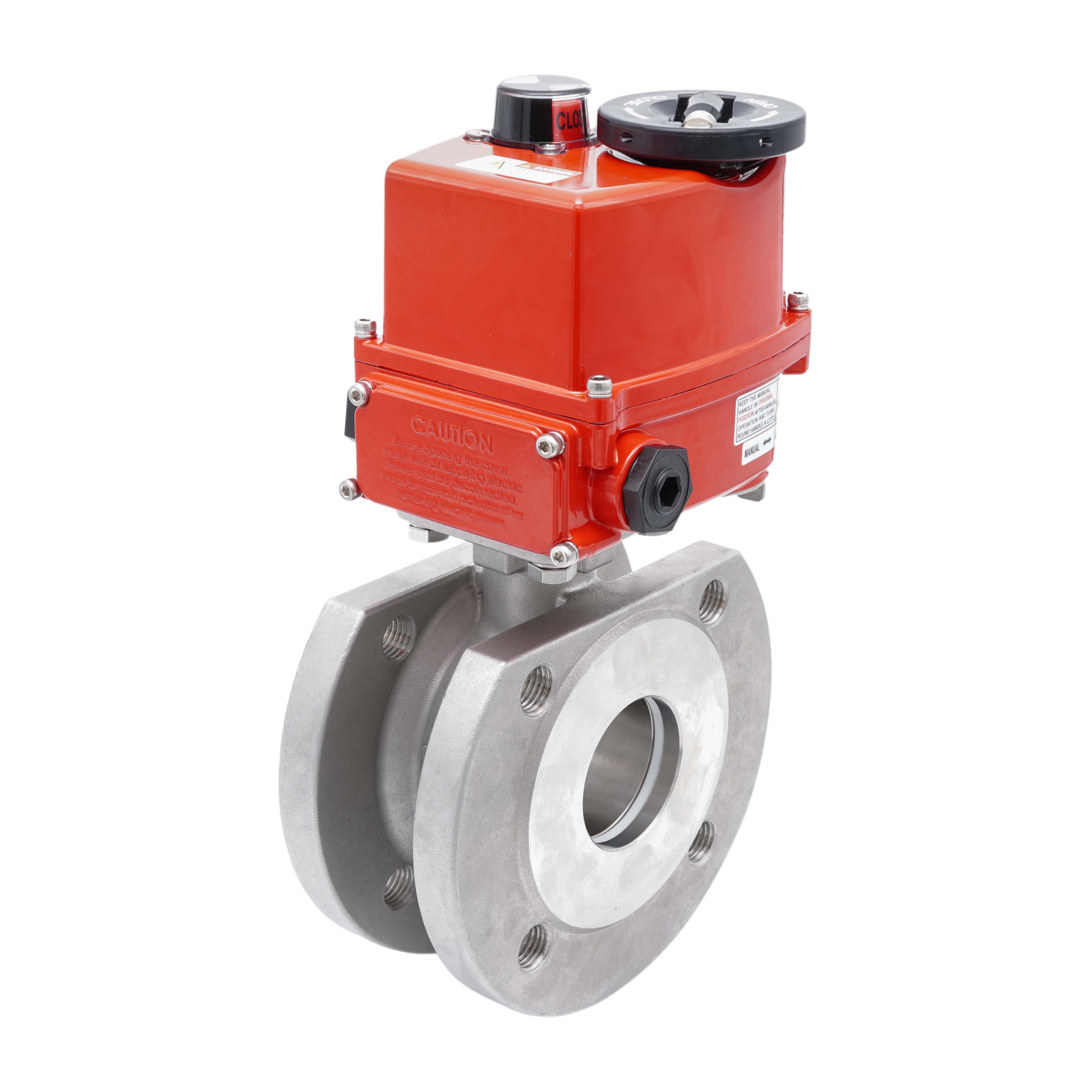 Electrical Actuated Wafer Flanged Ball Valve 2-Way DN15 PN40 Stainless Steel 24 V AC/DC Bild 4
