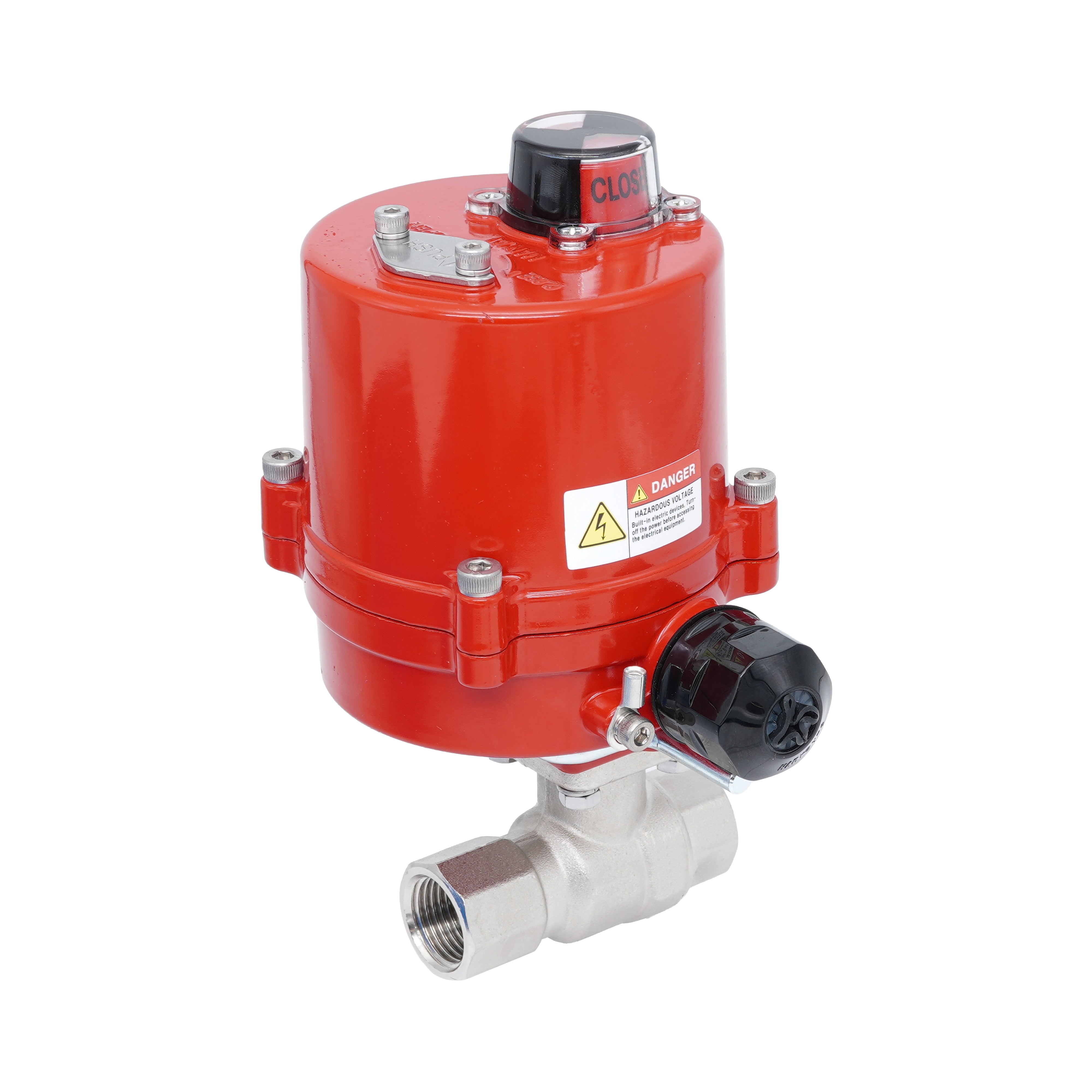 Rp 3/8" 2-Way Electric Brass Ball Valve 24 V AC/DC Bild 2