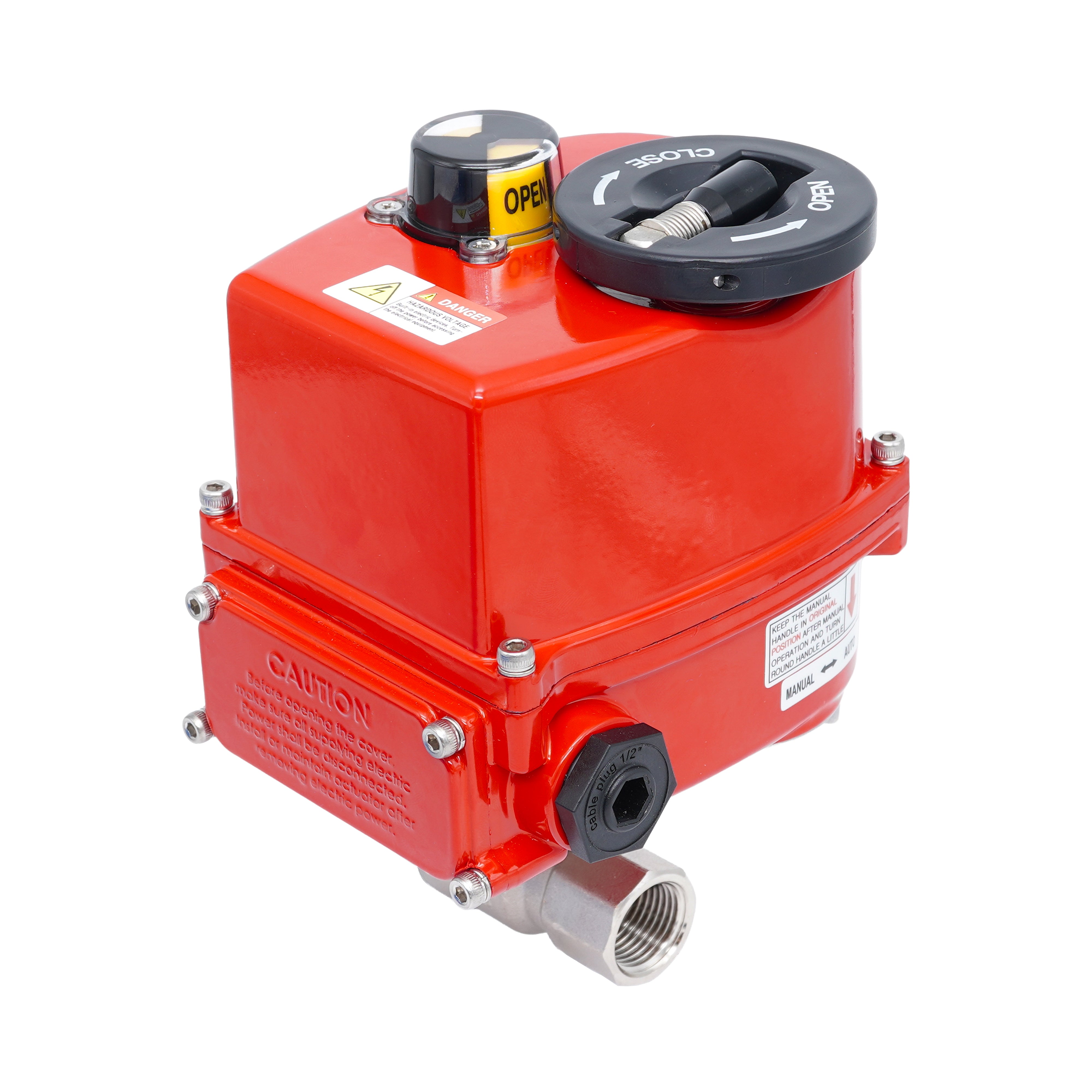 Rp 3/8" 2-Way Modulating Electric Brass Ball Valve 24 V AC/DC Bild 4