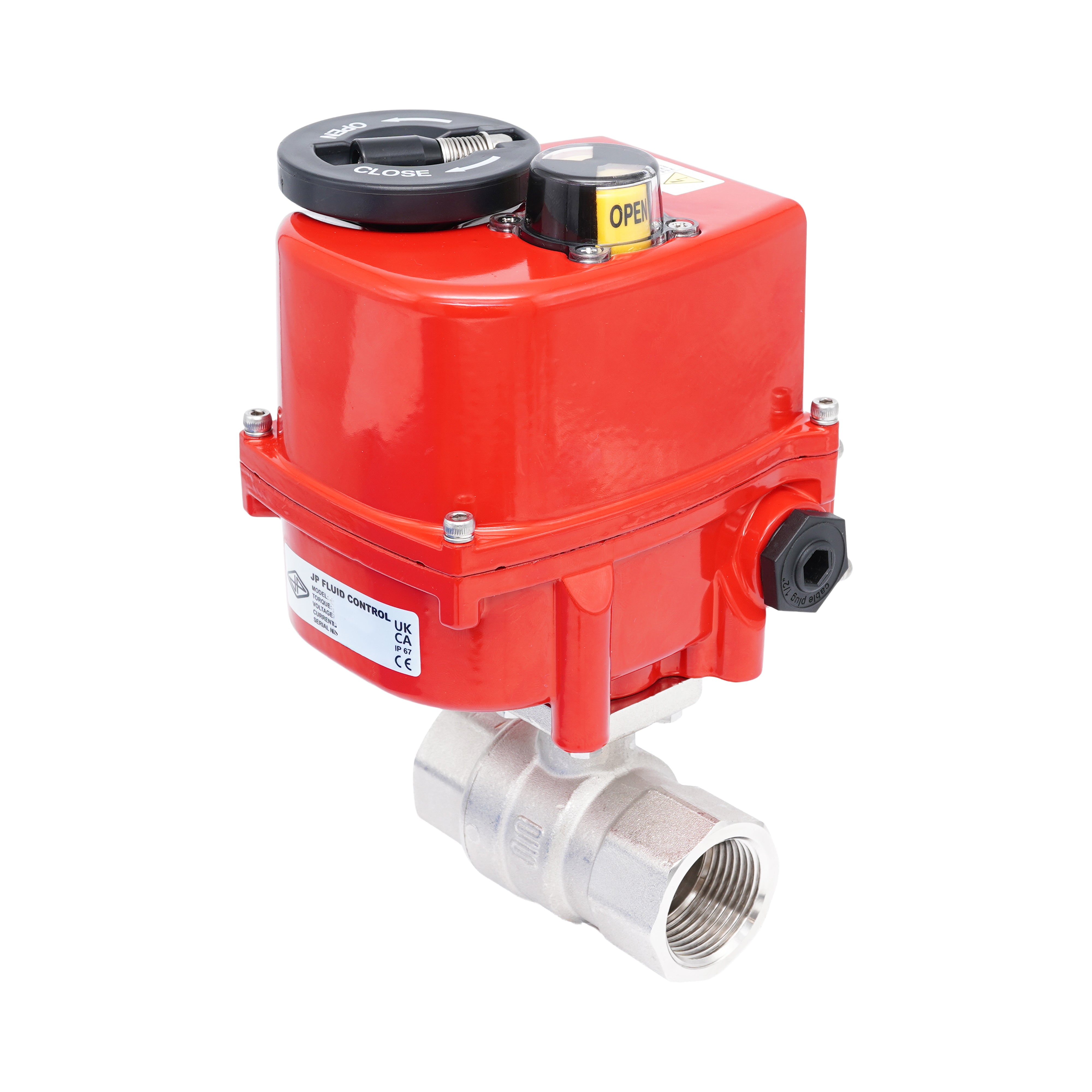 Rp 1-1/4" 2-Way Modulating Electric Brass Ball Valve 24 V AC/DC Bild 2