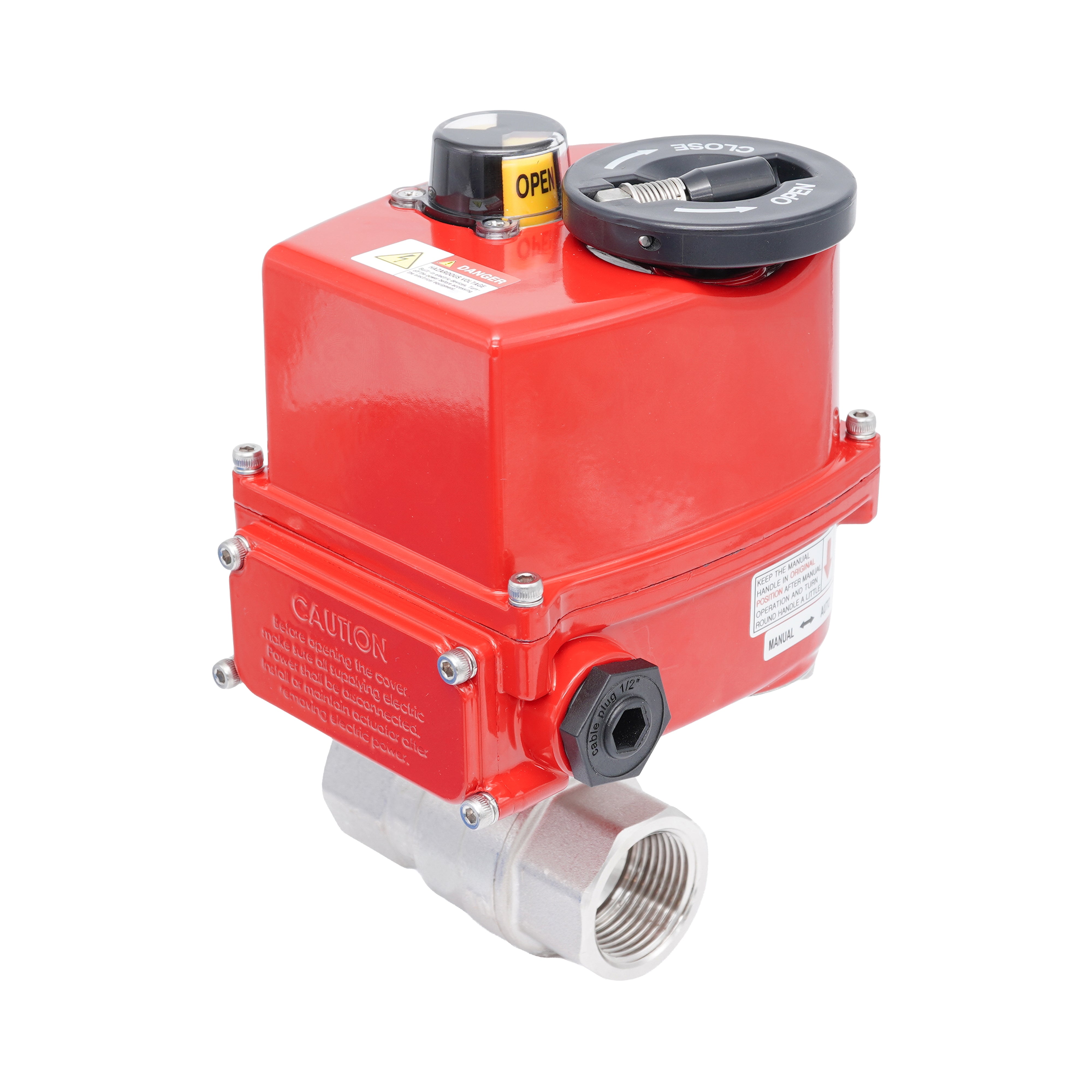 Rp 1-1/4" 2-Way Modulating Electric Brass Ball Valve 24 V AC/DC Bild 4