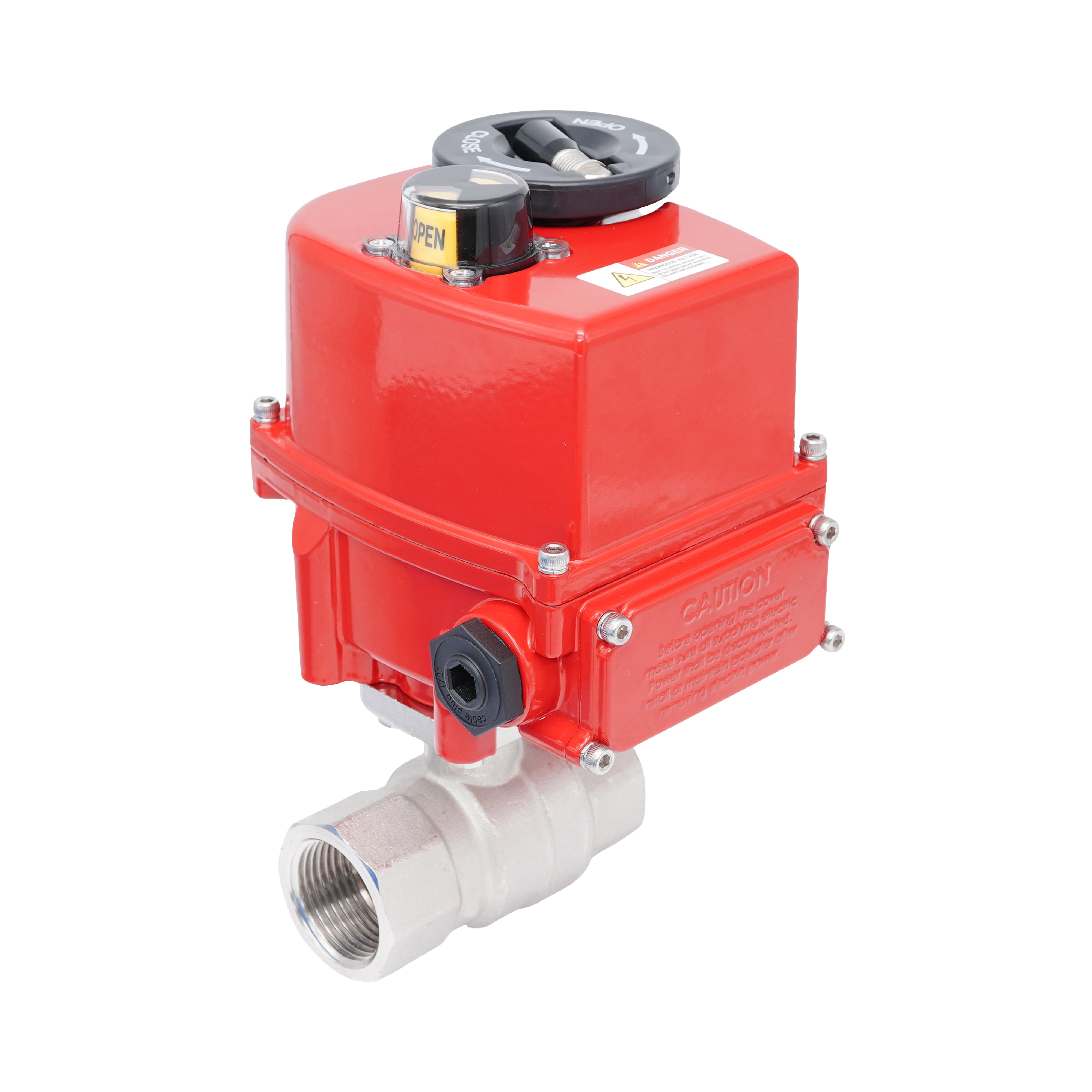 Rp 1" 2-Way Modulating Electric Brass Ball Valve 24 V AC/DC Bild 3