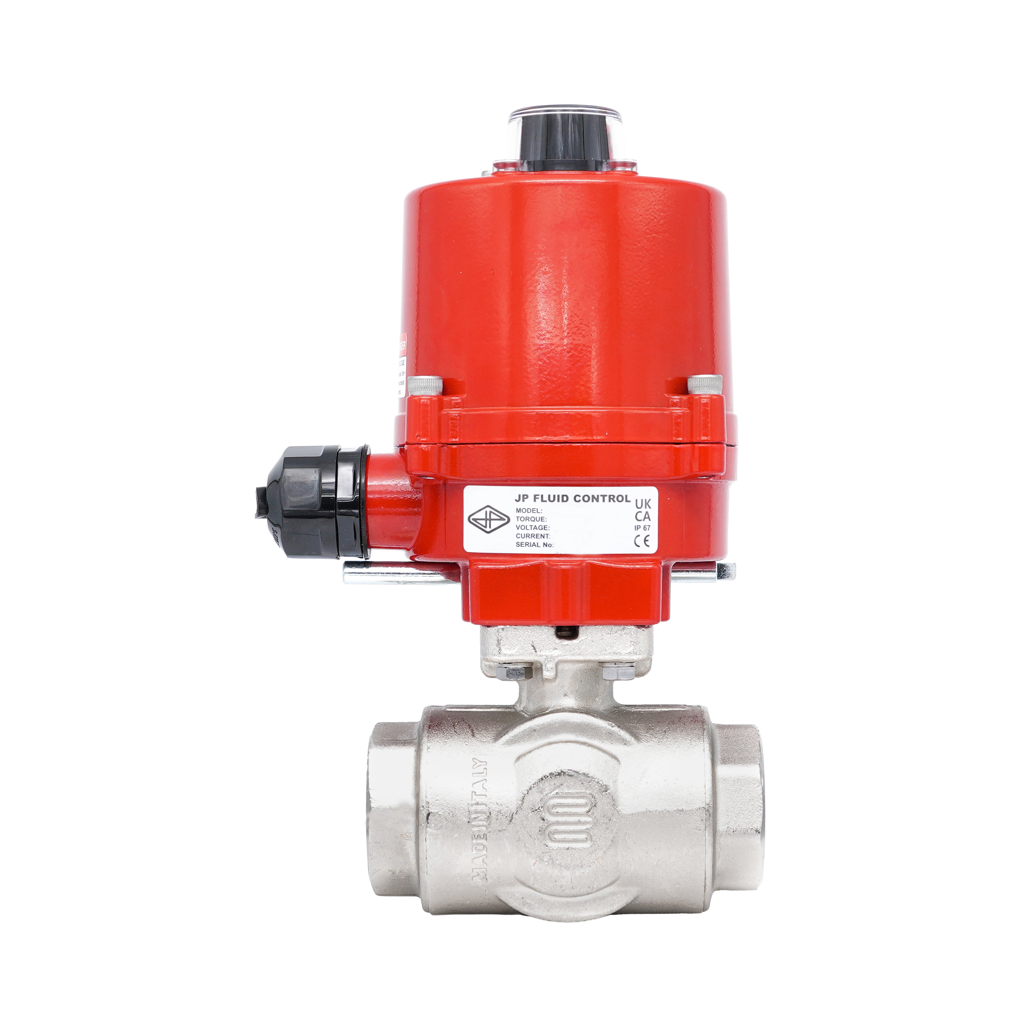 Rp 1-1/2" L-Bore 3-Way Electric Brass Ball Valve 100-240 V AC Bild 5