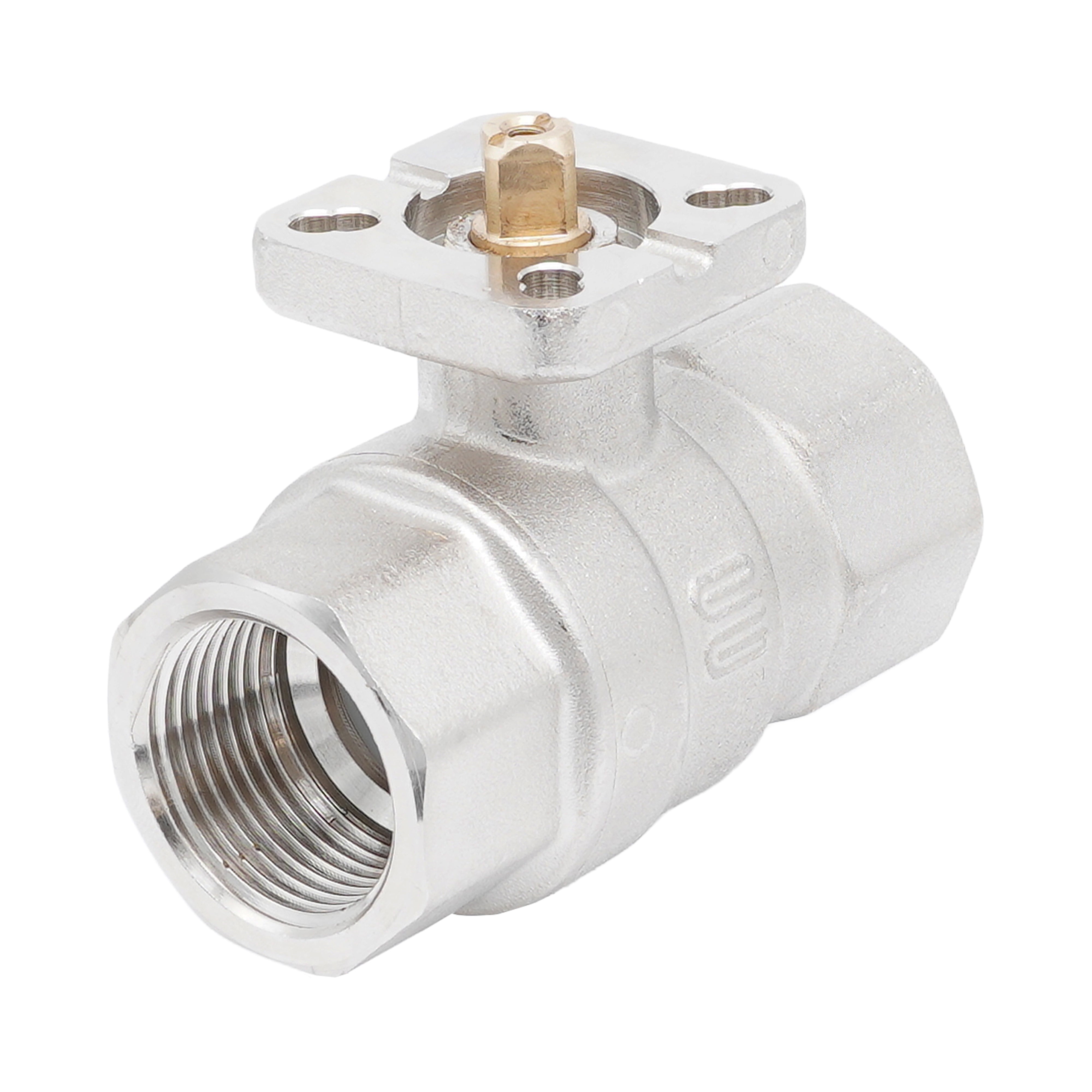 Rp 1" Brass 2-way Ball Valve ISO-Top F03/F04 PN40