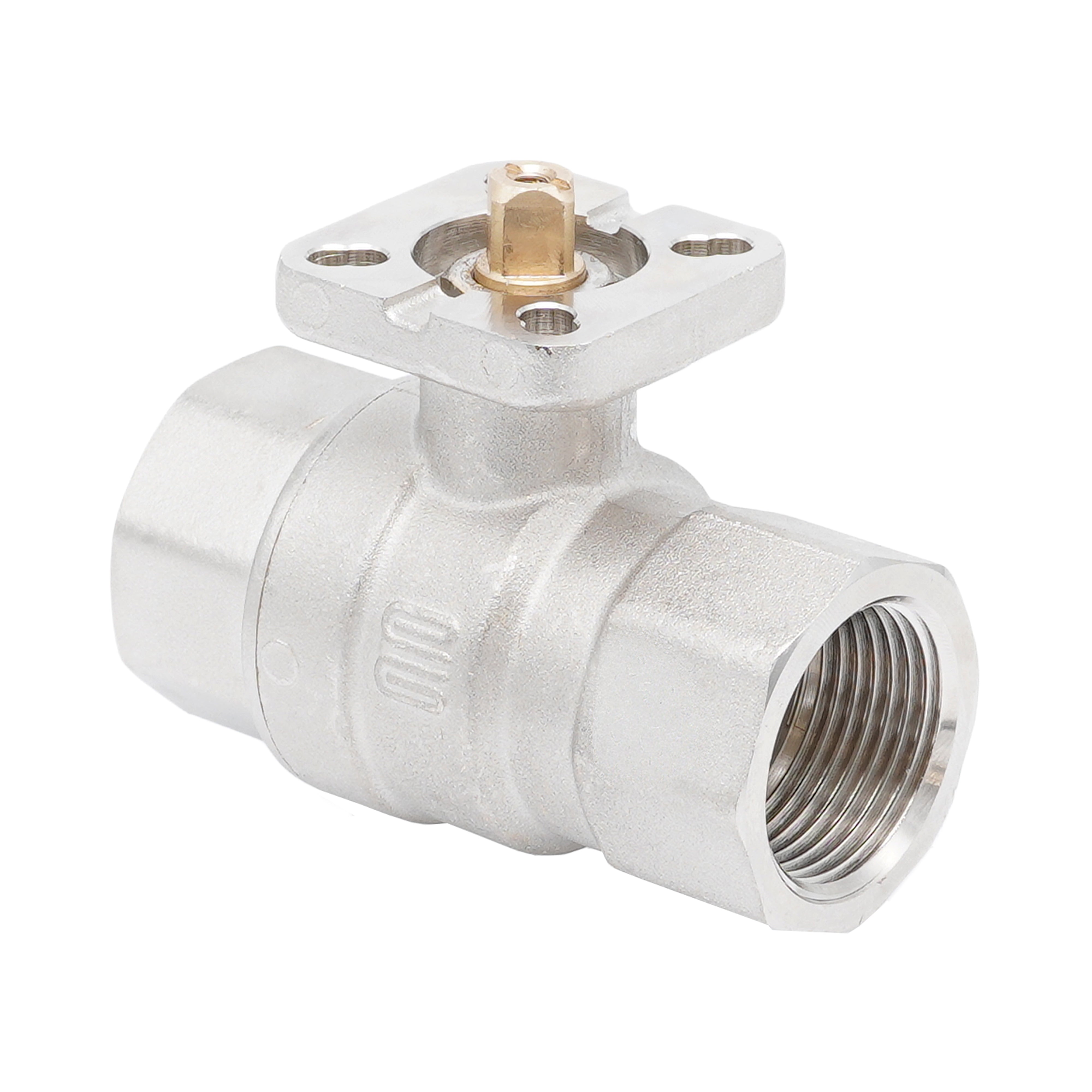 Rp 1 1/4" Brass 2-way Ball Valve ISO-Top F04/F05 PN40 Bild 4