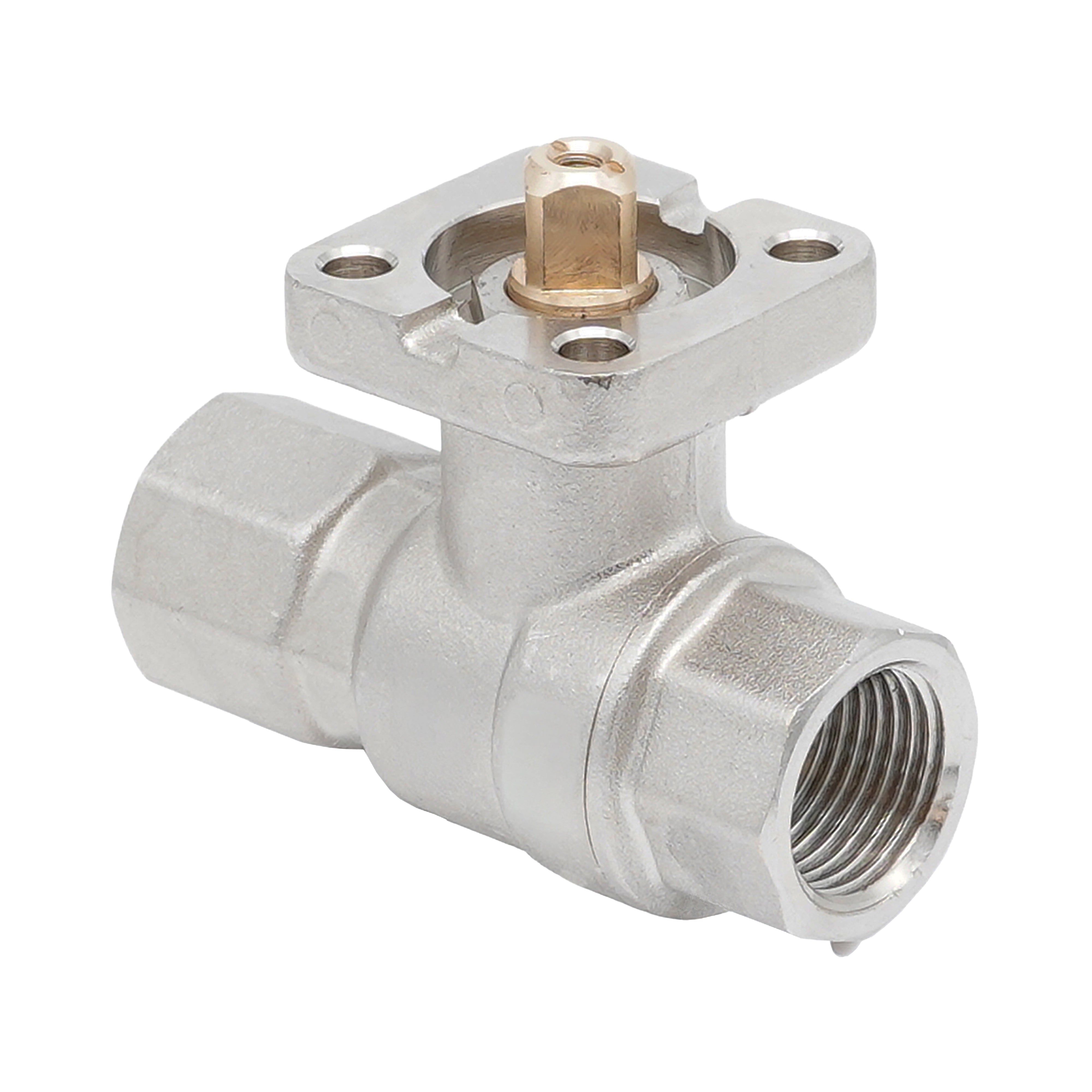 Rp 1/4" Brass 2-way Ball Valve ISO-Top F03 PN40 Bild 2