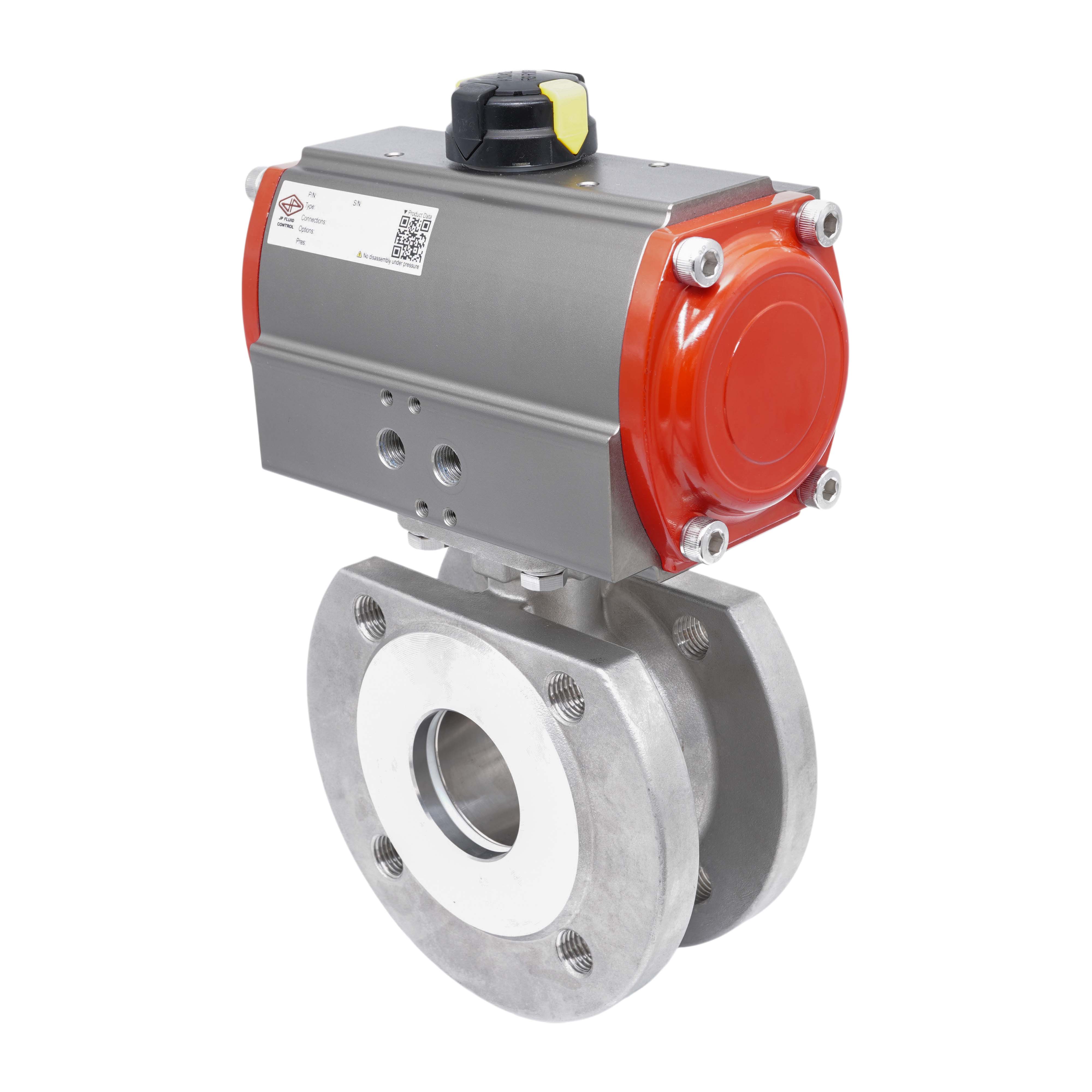 DN25 PN40 1-Piece 2-Way Pneumatic Stainless Steel Flanged Ball Valve Double-acting Bild 2