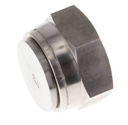 Endkappe G1 1/2'' Edelstahl mit Außensechskant 60° Konus 125bar (1756.25psi) Hydraulisch Bild 4