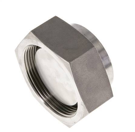 Endkappe G2'' aus Edelstahl mit Außensechskant 60° Konus 75bar (1053.75psi) Hydraulisch Bild 3