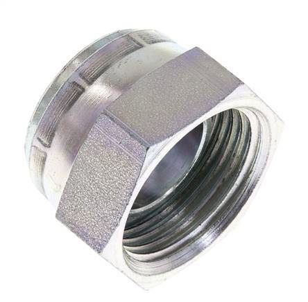 Endkappe G1'' Stahl mit Außensechskant 60° Konus 150bar (2107.5psi) Hydraulisch