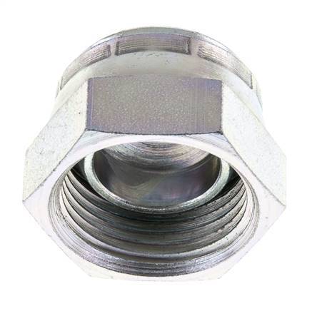 Endkappe G1'' Stahl mit Außensechskant 60° Konus 150bar (2107.5psi) Hydraulisch Bild 2