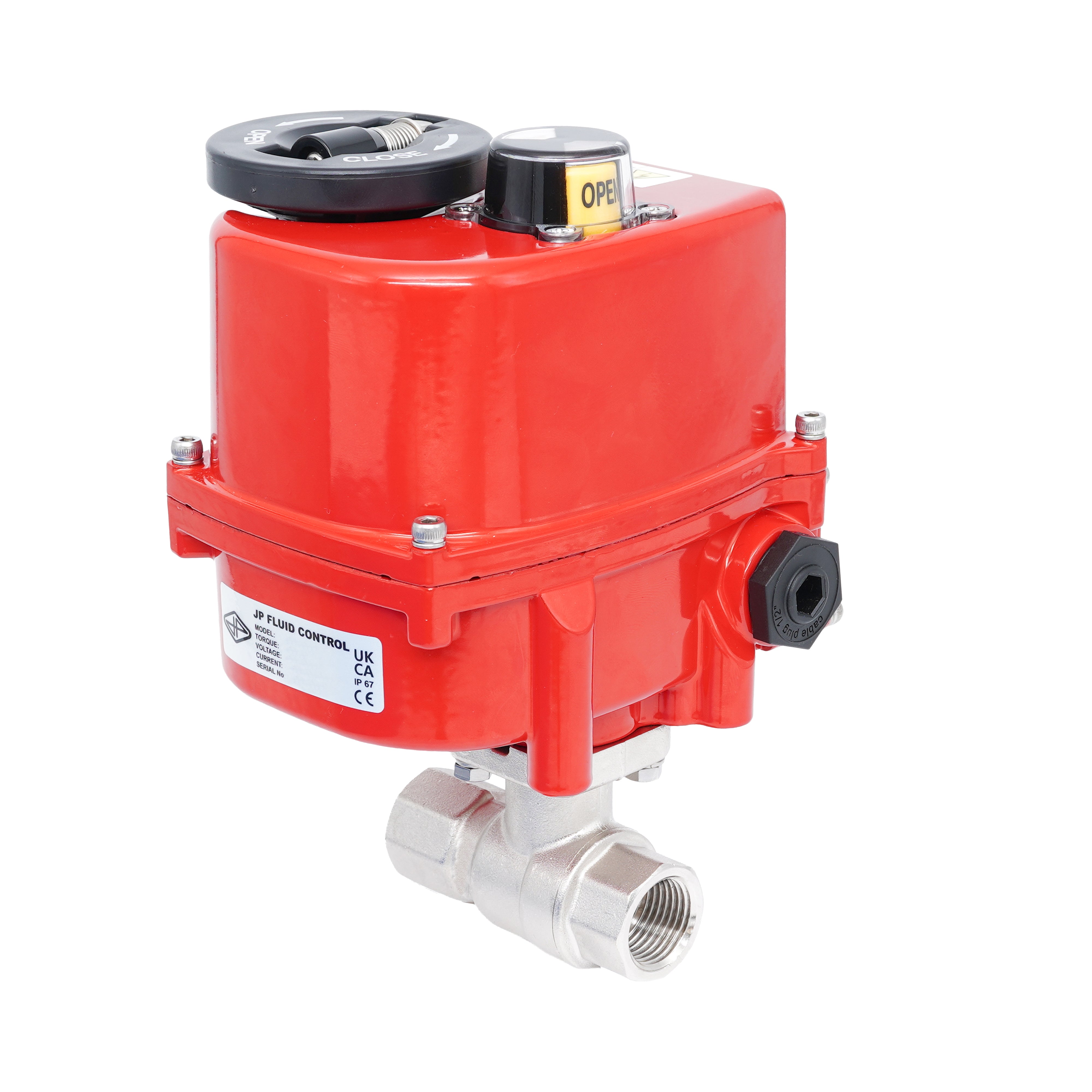 Rp 3/4" 2-Way Modulating Electric Brass Ball Valve 24 V AC/DC Bild 2