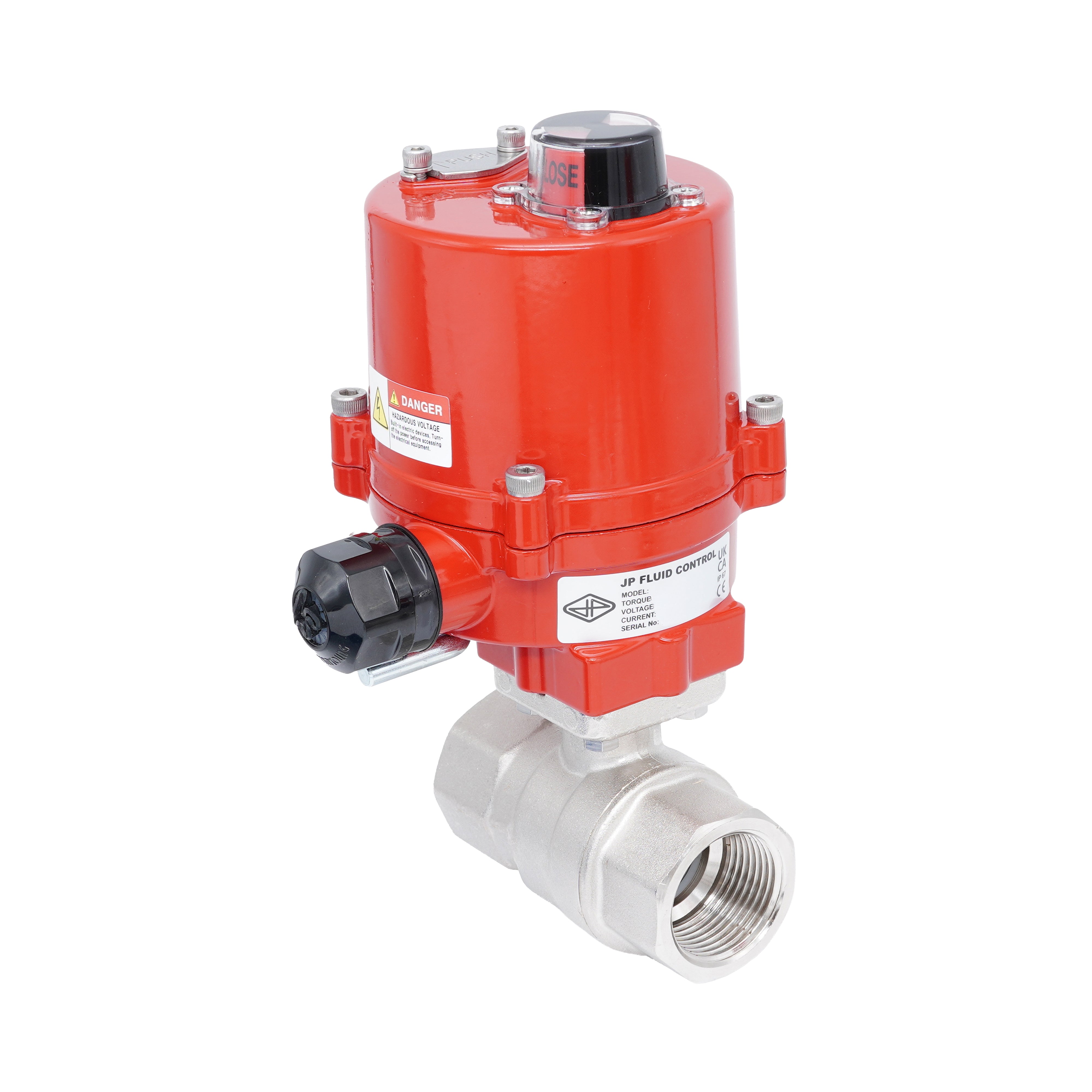 Rp 1" 2-Way Electric Brass Ball Valve 100-240 V AC Bild 2