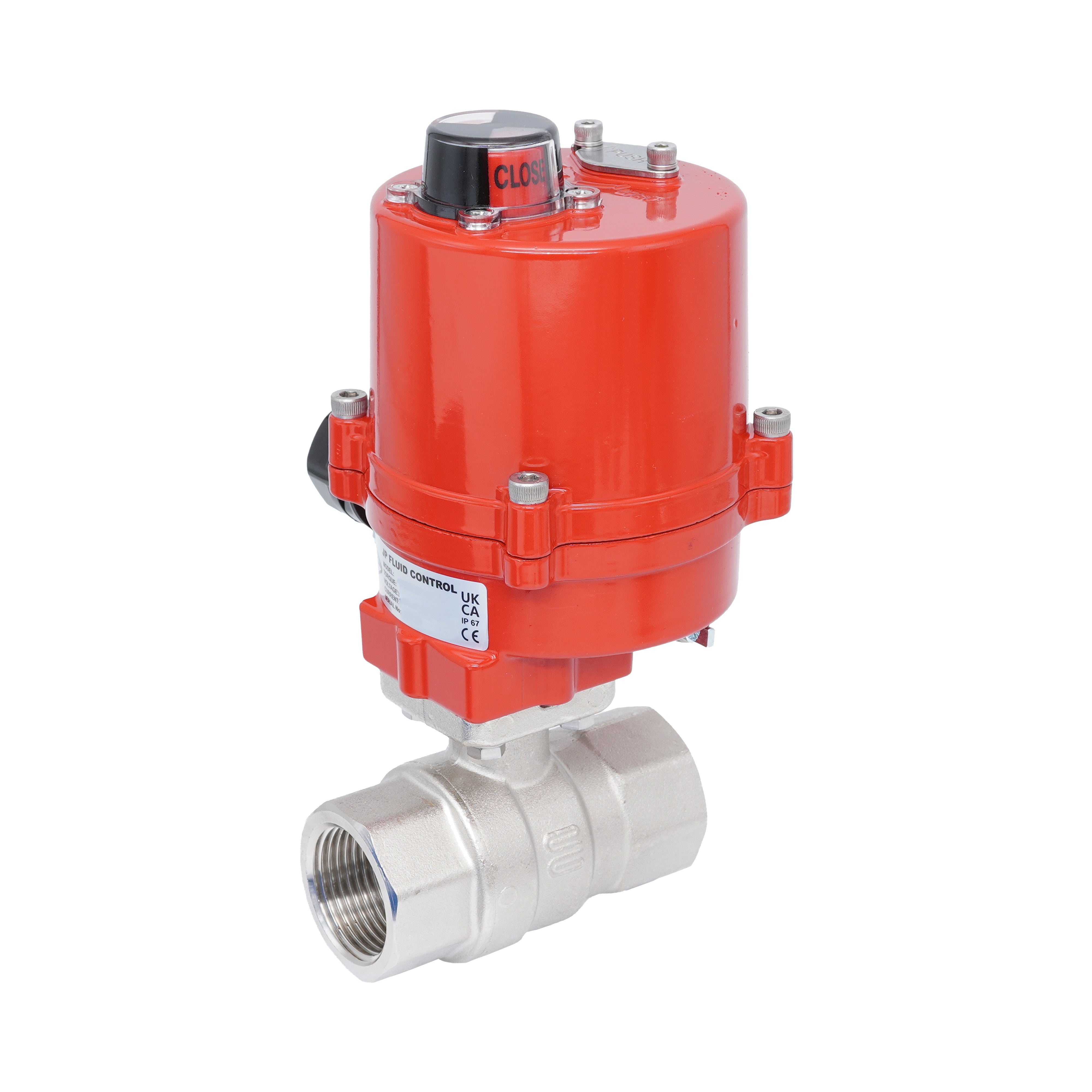 Rp 1-1/2" 2-Way Electric Brass Ball Valve 12 V AC/DC