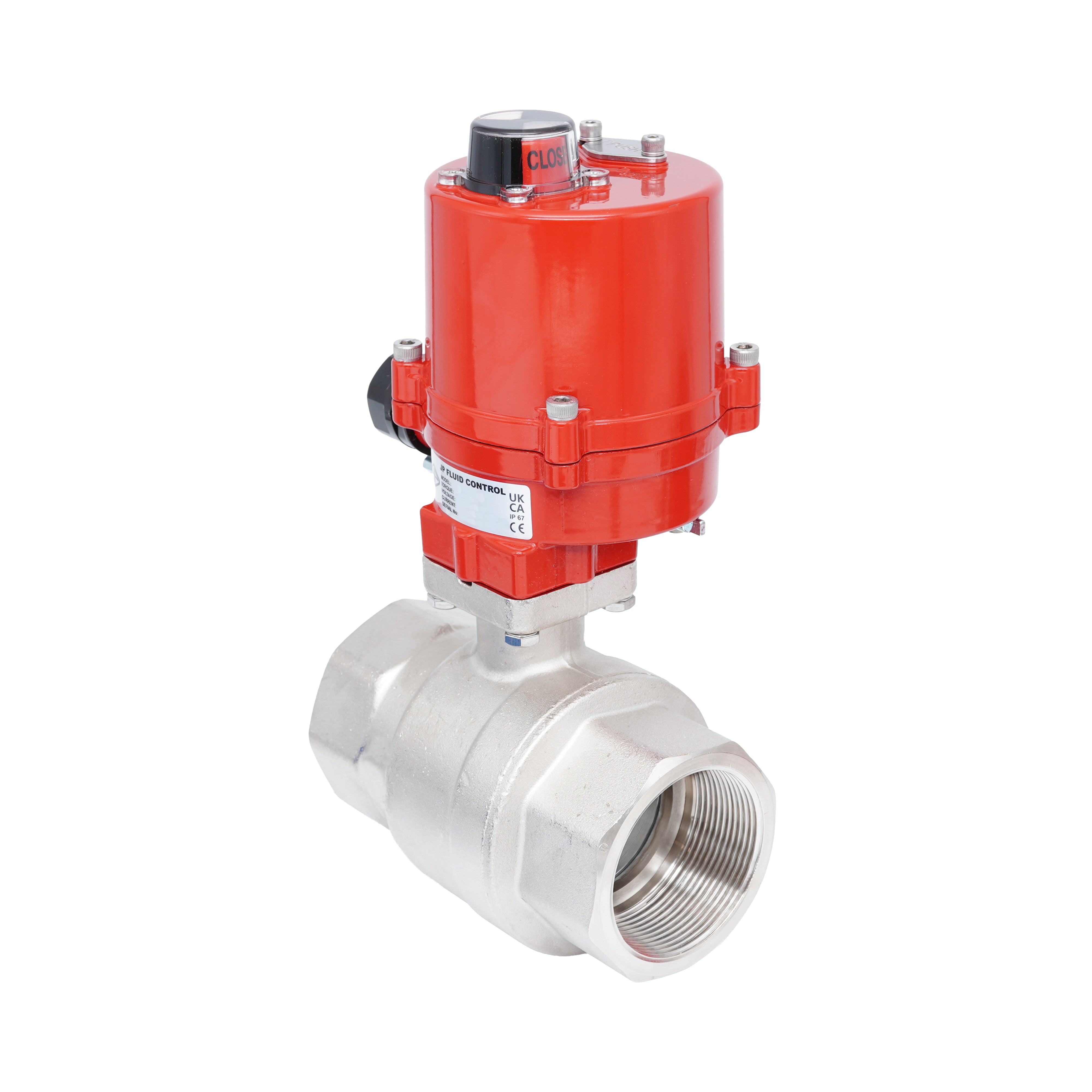 Rp 3" 2-Way Electric Brass Ball Valve 100-240 V AC Bild 2