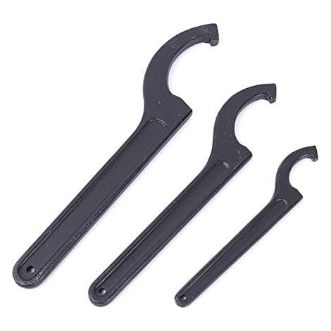 1x Verstellbarer Hakenschlüssel 34–36 Mm, Hakenschlüssel, Universal-schraubenschlüssel, Zum Befestigen Oder Entfernen Von Rundmuttern Und Wasserzählerabdeckungen An Werkzeugmaschinen