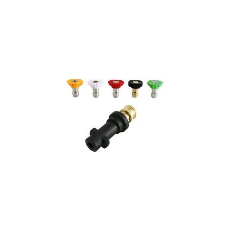 Hochdruckreiniger-adapter Für Karcher K2-k7 Mit 5 Hochdruckreiniger-düsenspitzen, 1/4 Zoll, Multi Grad, 2,5 Gpm,
