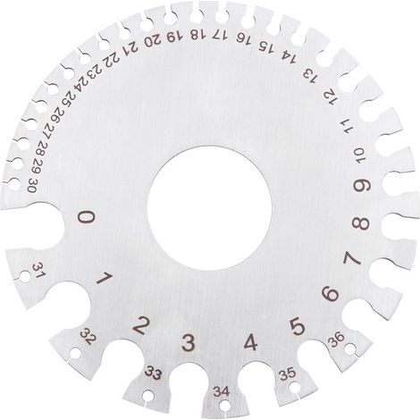 2-seitiges Rundes Drahtdickenmessgerät Aus Edelstahl Zum Messen Von Nichteisendraht Und Metall, Tester, Lineal, Messgerät Für Den Durchmesser