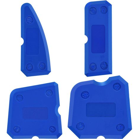 4-teiliges Silikon-dichtungswerkzeug-set, Fugenglätter-set Für Die Versiegelung Von Silikon-dichtungsfugen (blau)